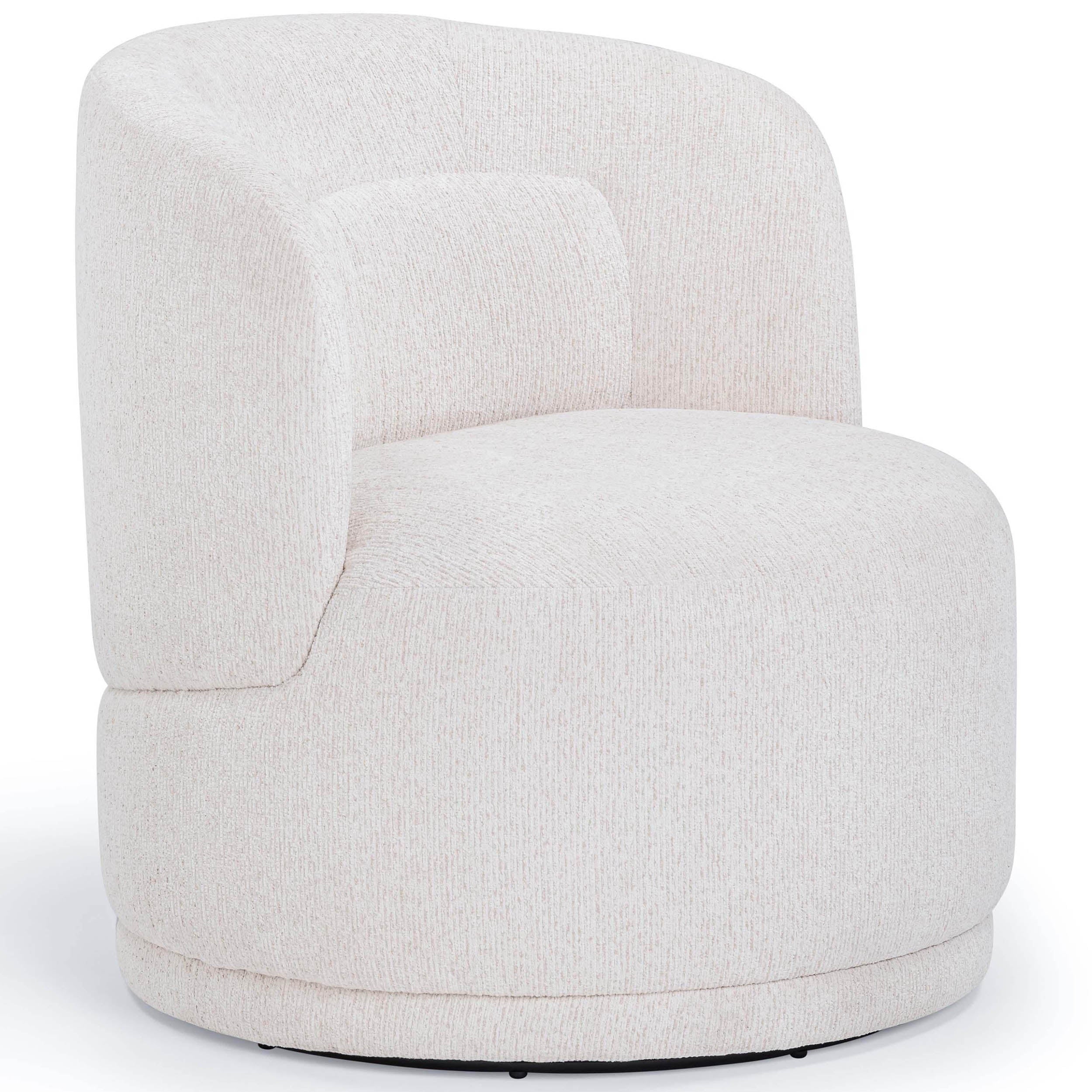 Massa Swivel Accent Chair, Beige
