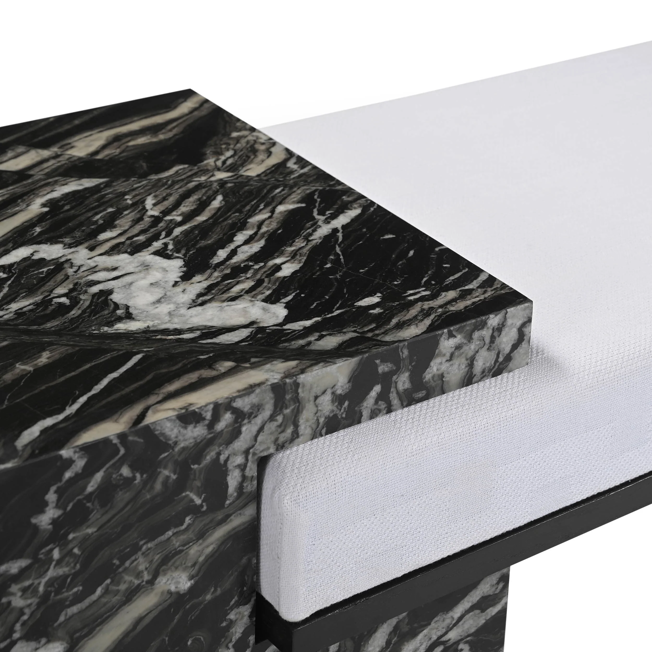 Massimo Bench, Black Marble - Image 4