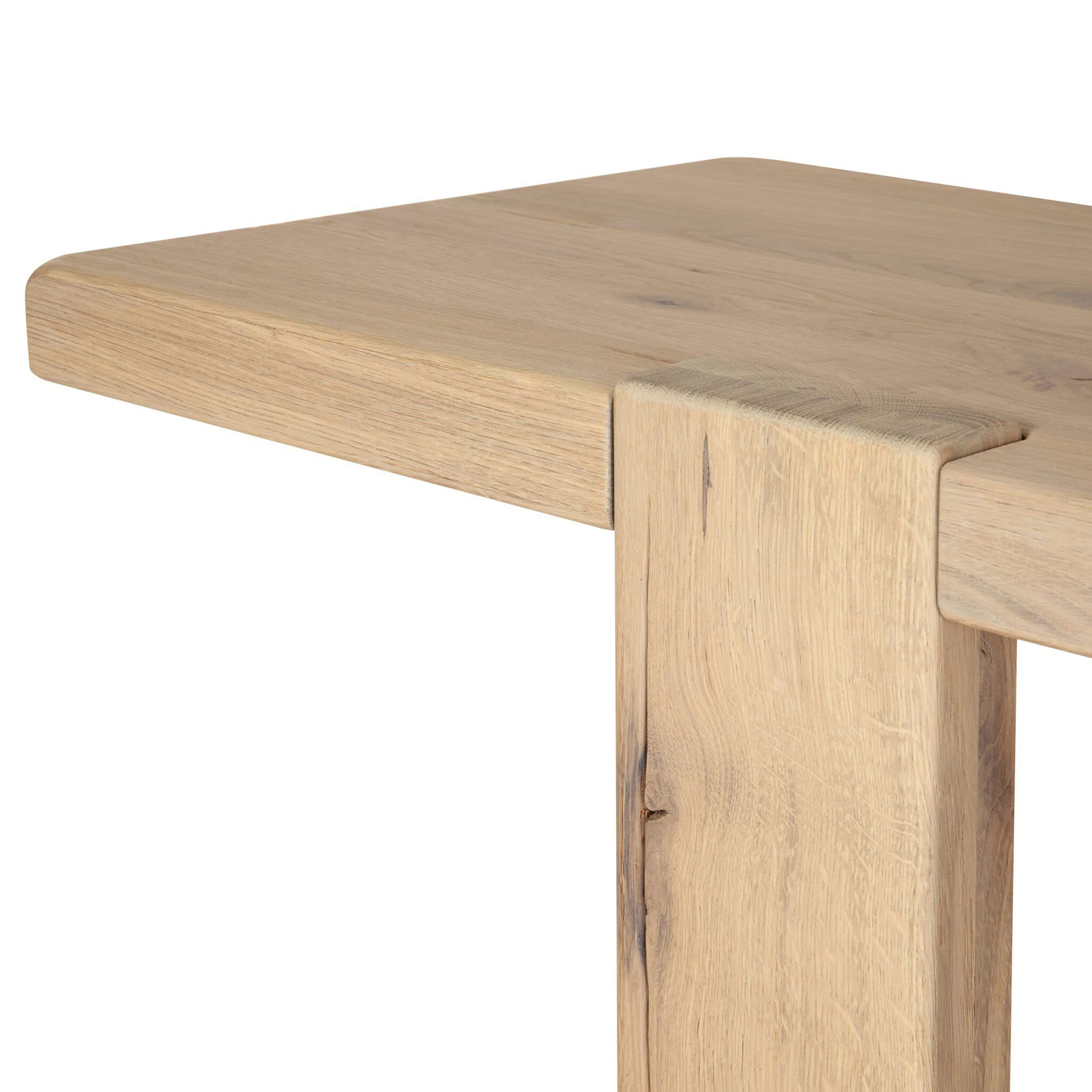 Matei Console Table, Bleached Oak by Four Hands - Image 6