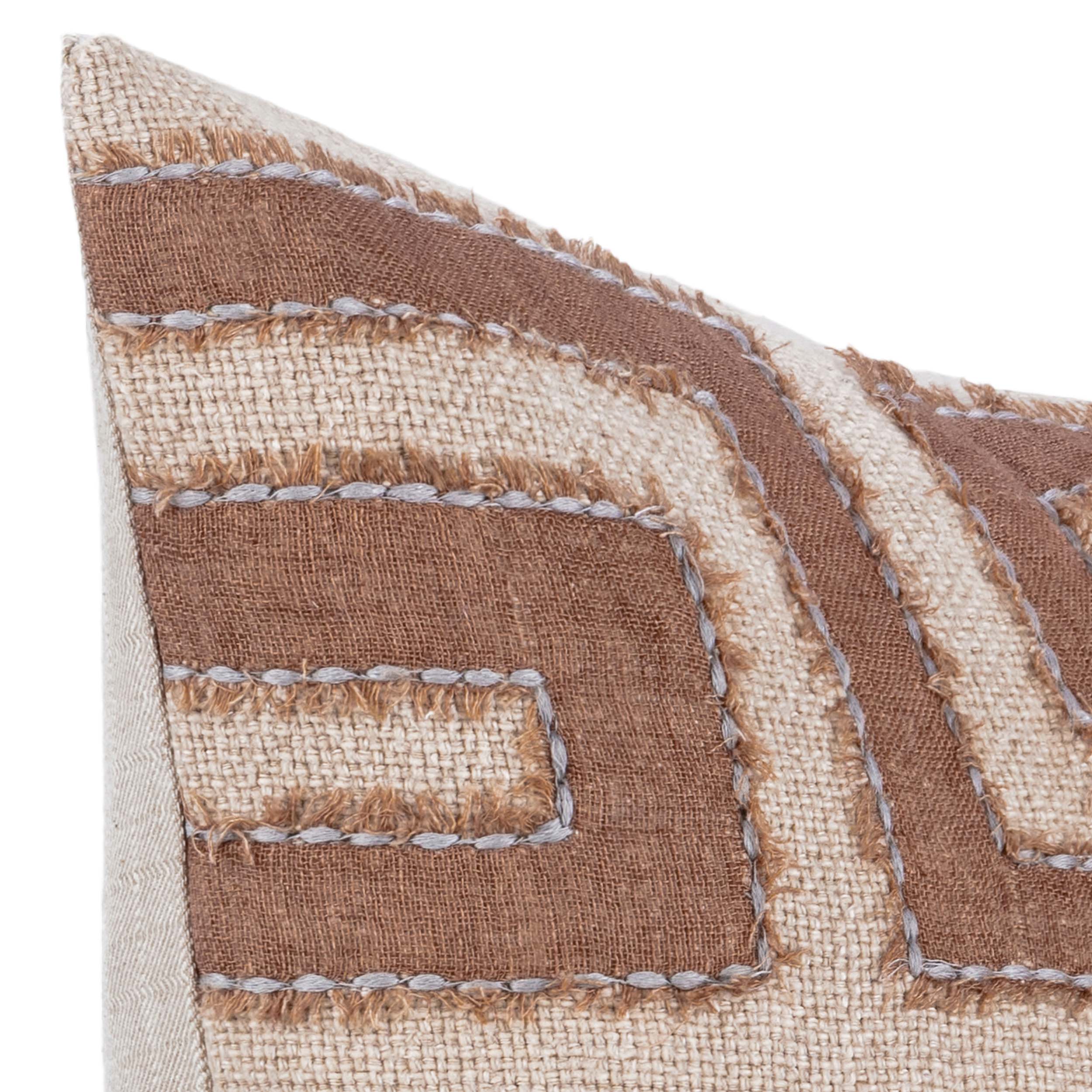 Mateo Lumbar Pillow, Sepia Brown/Natural - Image 5