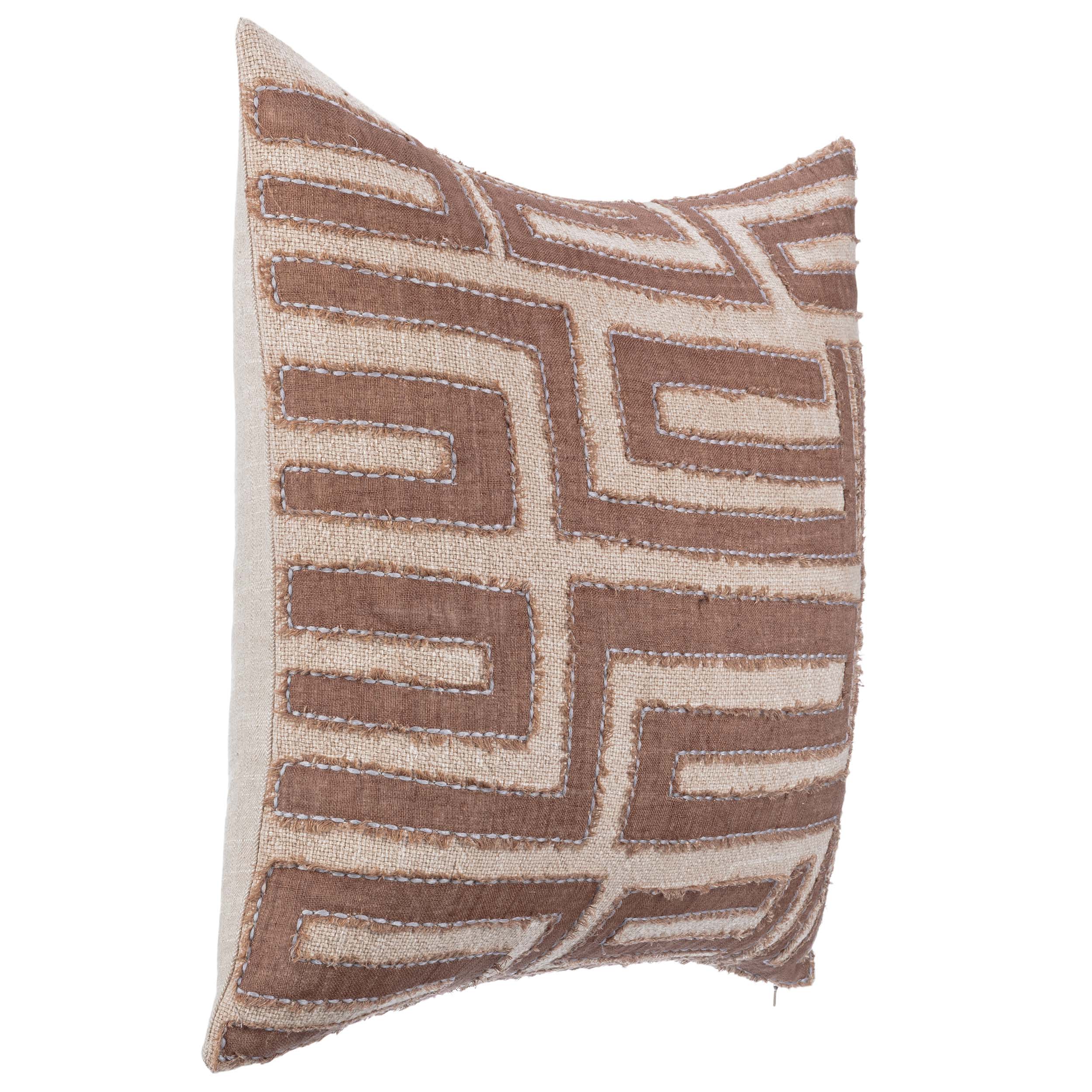 Mateo Pillow, Sepia Brown/Natural - Image 2