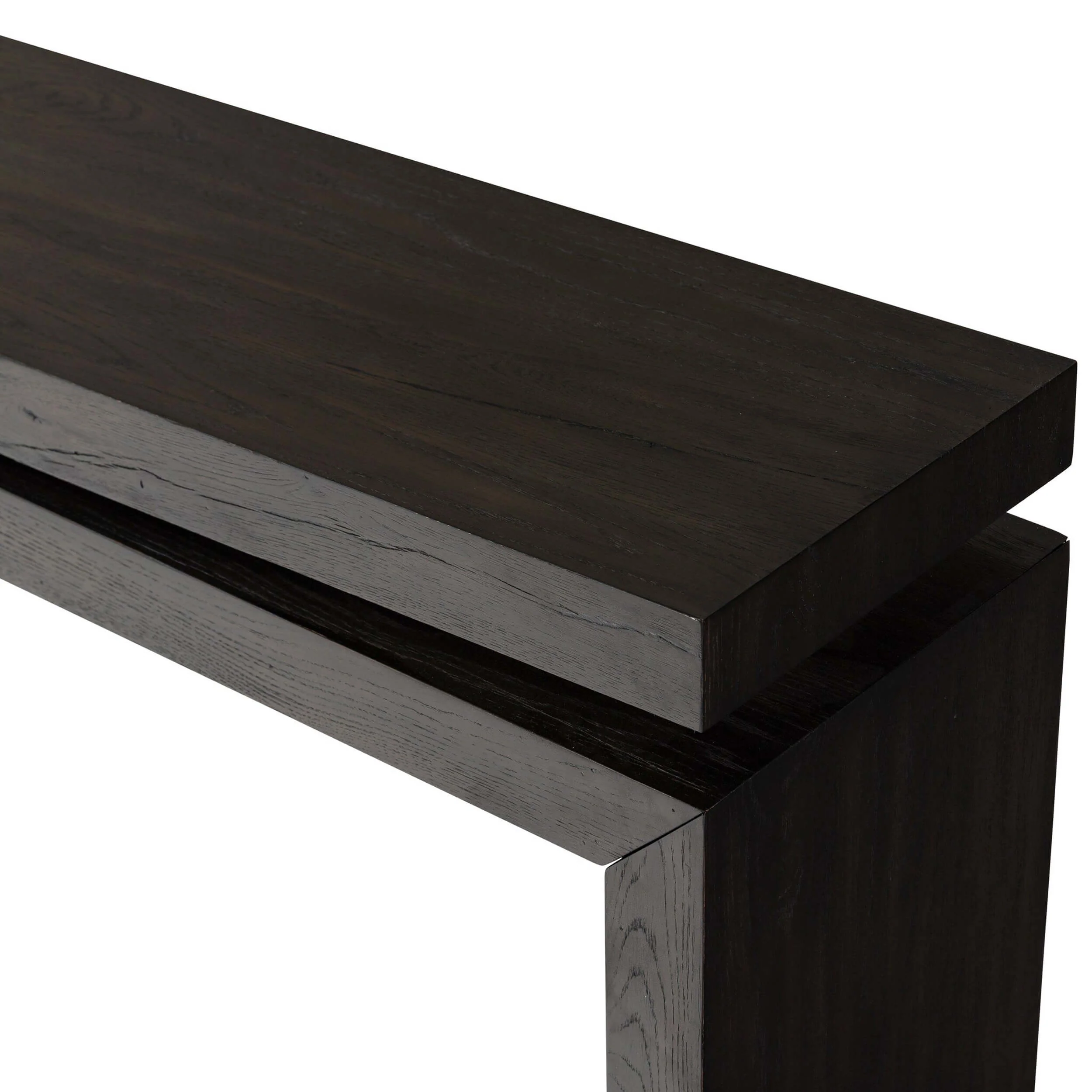 Matthes Console Table, Smoked Black by Four Hands - Image 4