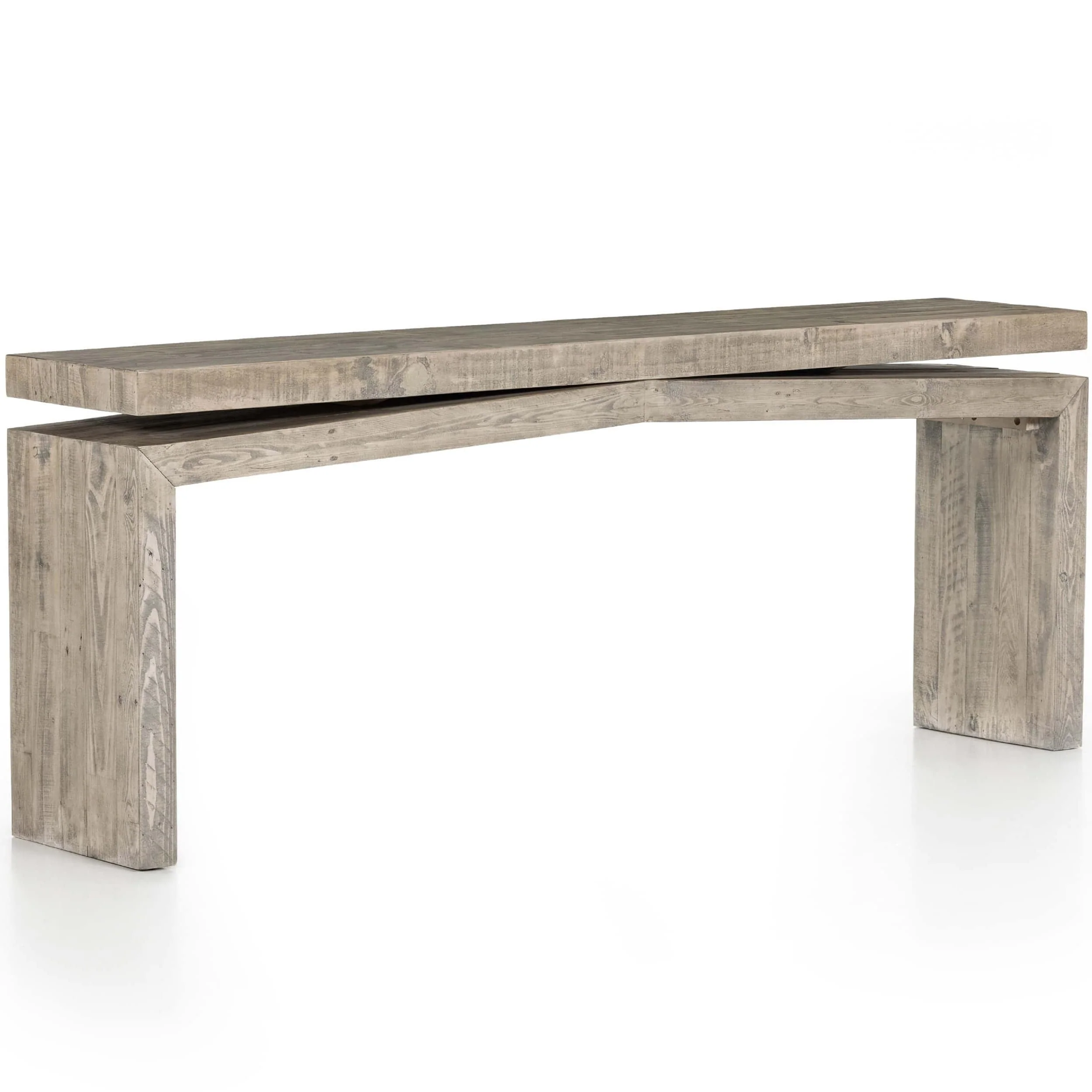 Matthes Reclaimed Pine Console Table, Weathered Wheat by Four Hands