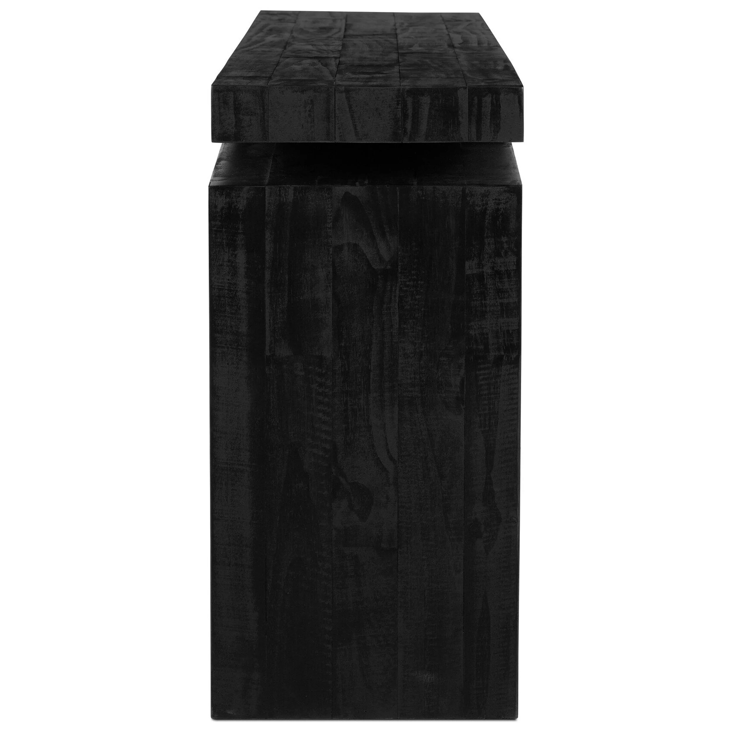 Matthes Large Console, Aged Black by Four Hands - Image 3