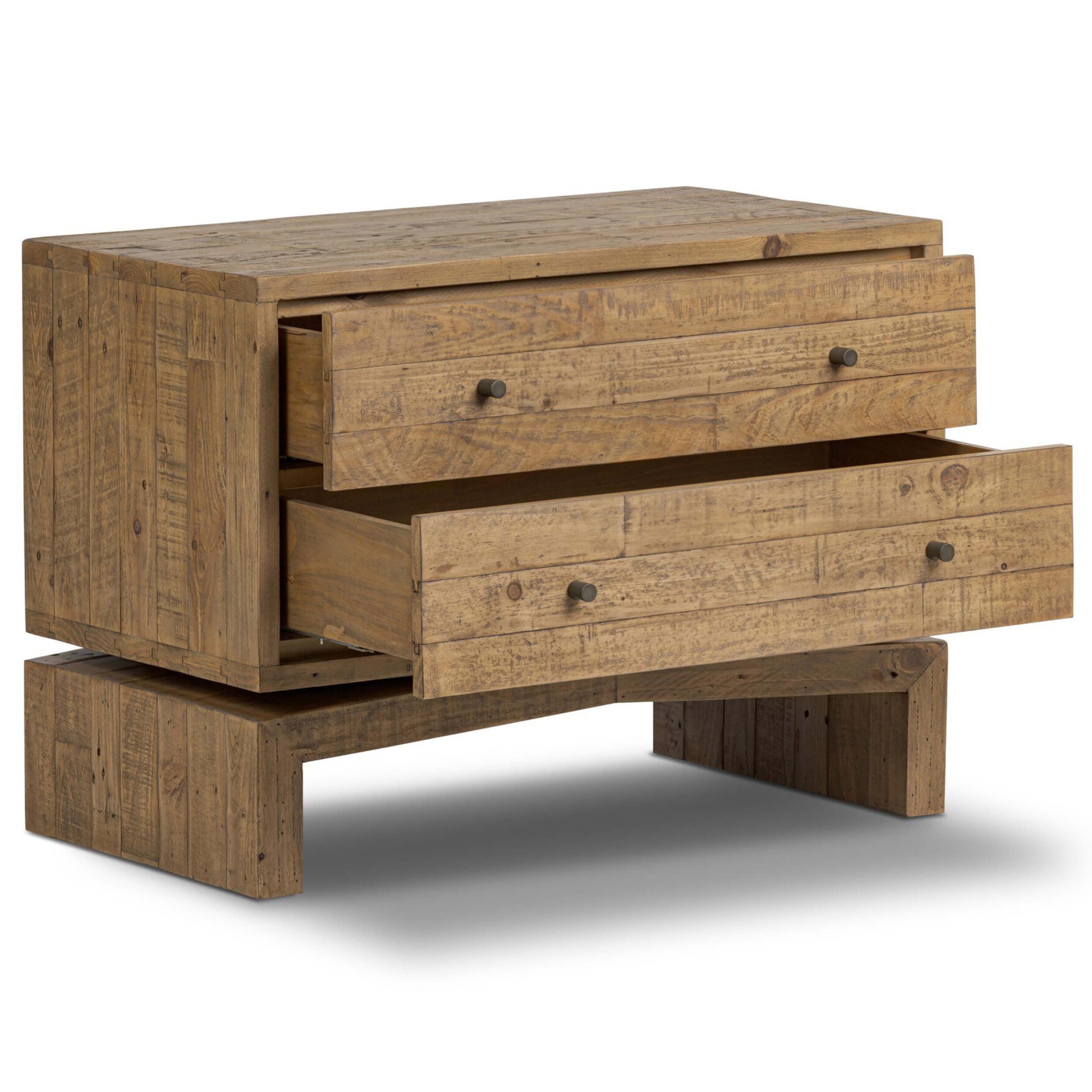 Matthes Nightstand, Sierra Rustic Natural by Four Hands - Image 4