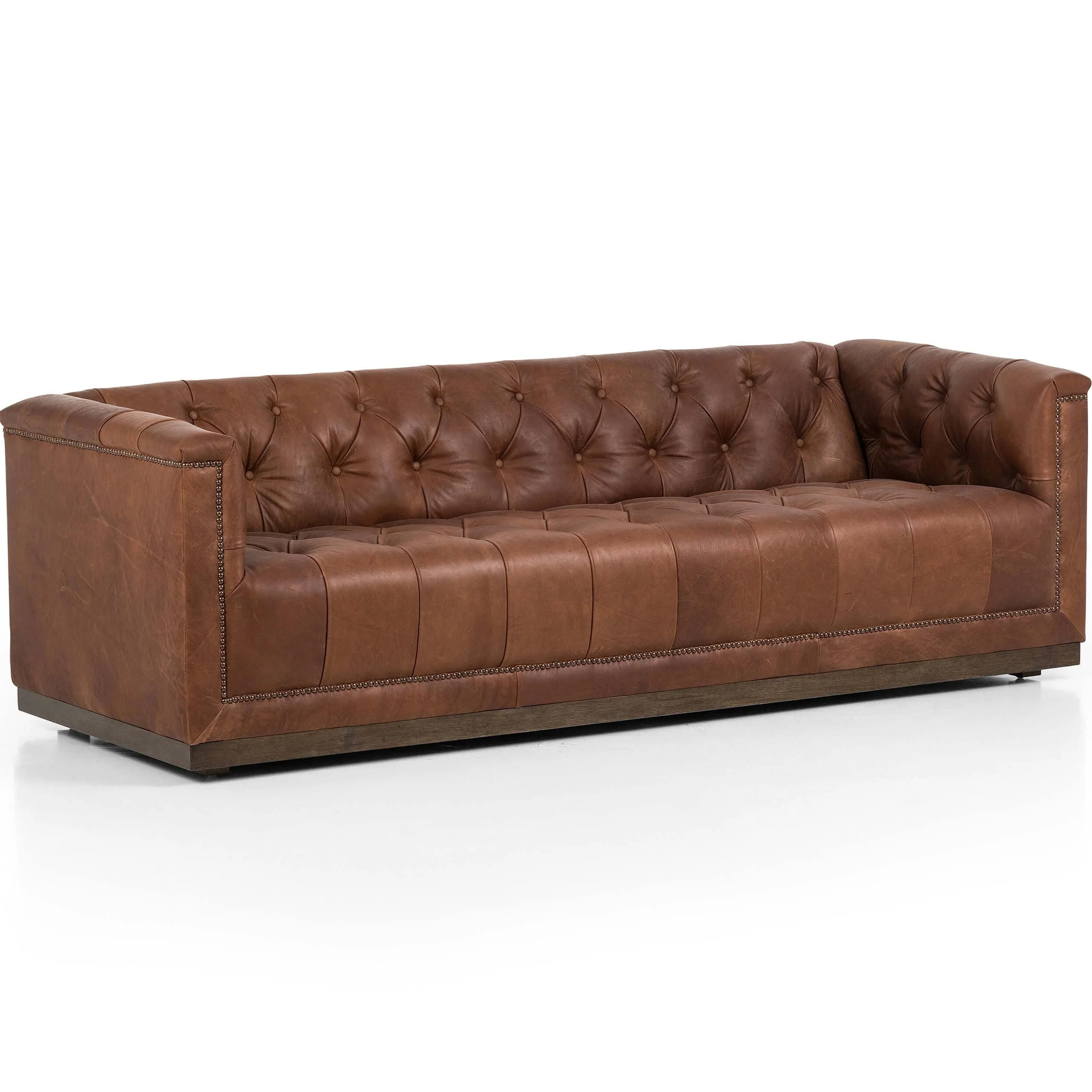 Maxx Leather 86" Sofa, Heirloom Sienna by Four Hands - Image 2