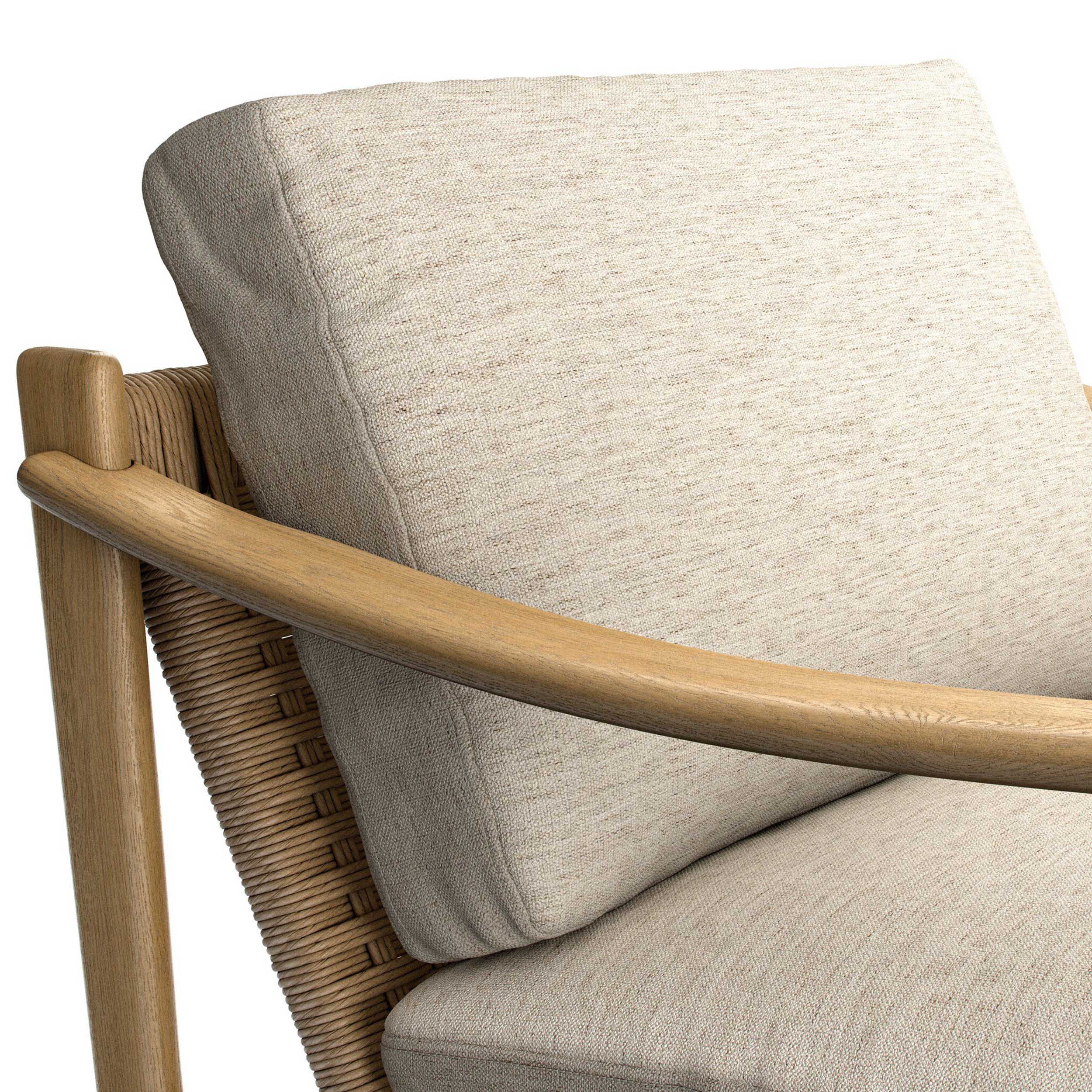 Barwin Chair, Nomad Snow by Four Hands - Image 4