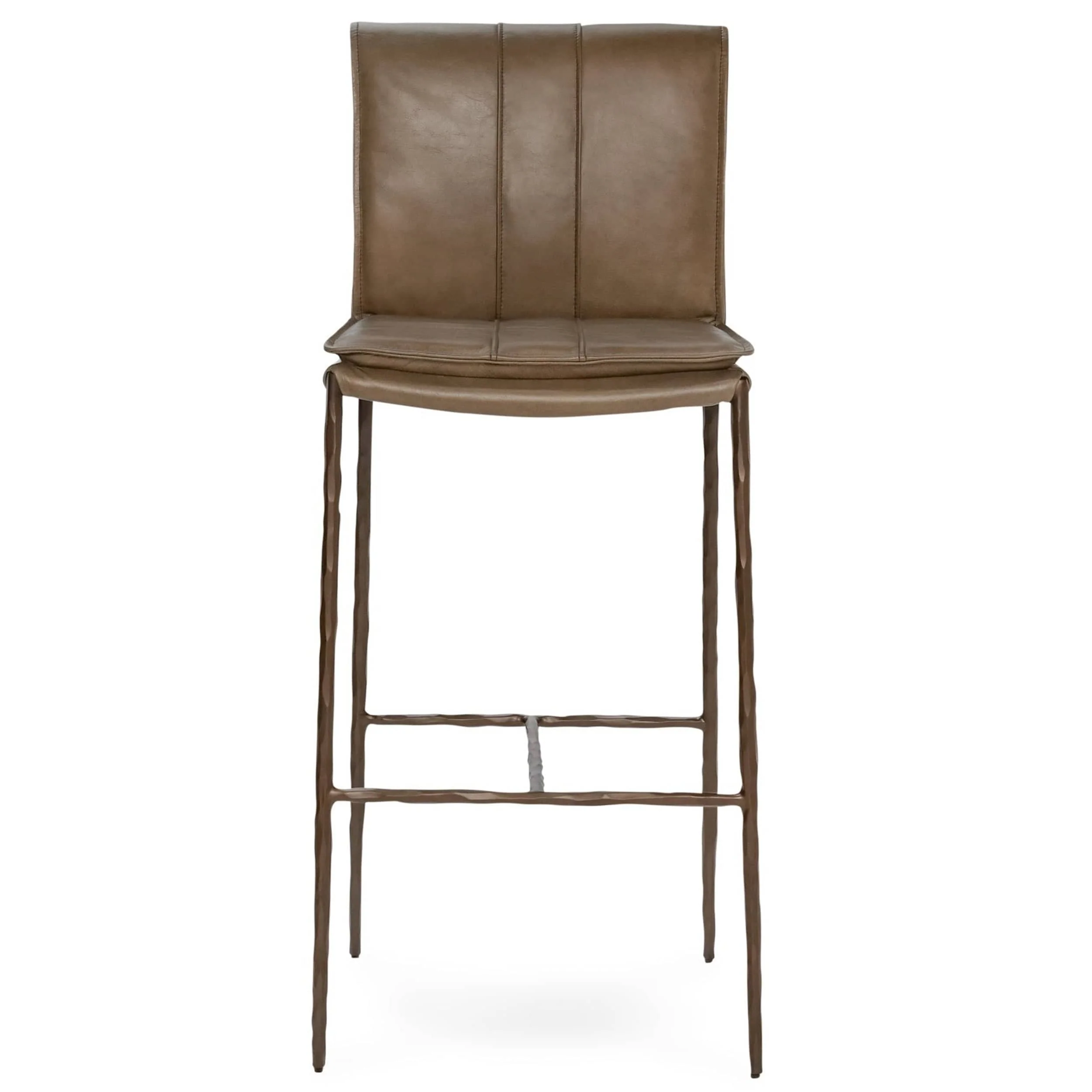 Mayer Leather Bar & Counter Stool, Adobe Tan - Image 2