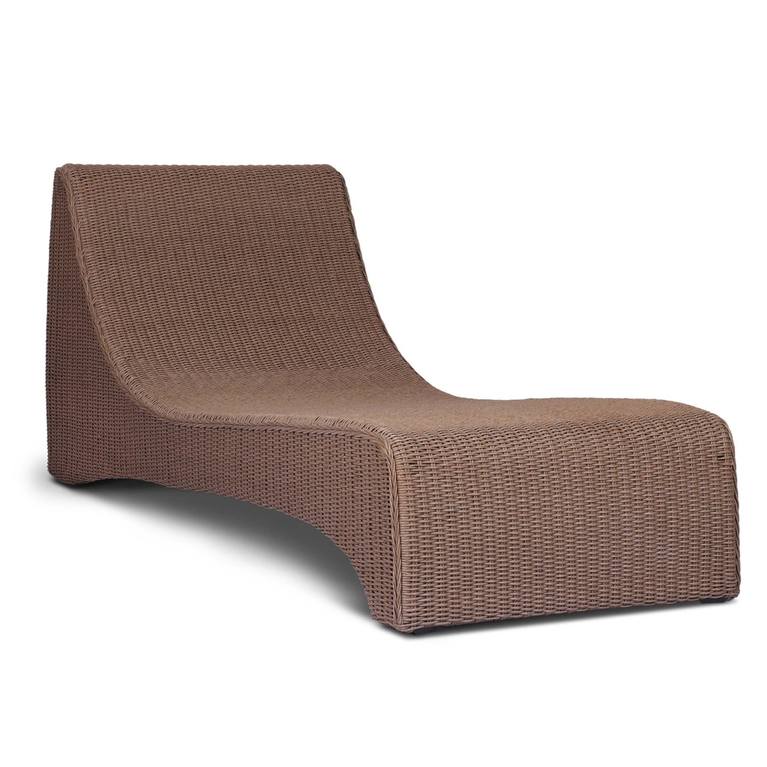 Mazu Outdoor Chaise, Tanned Weave by Four Hands