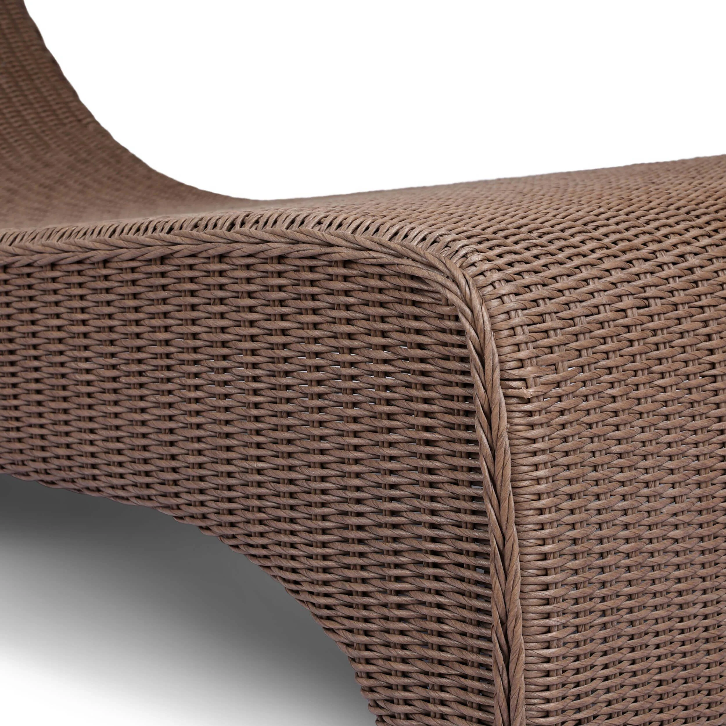 Mazu Outdoor Chaise, Tanned Weave by Four Hands - Image 4