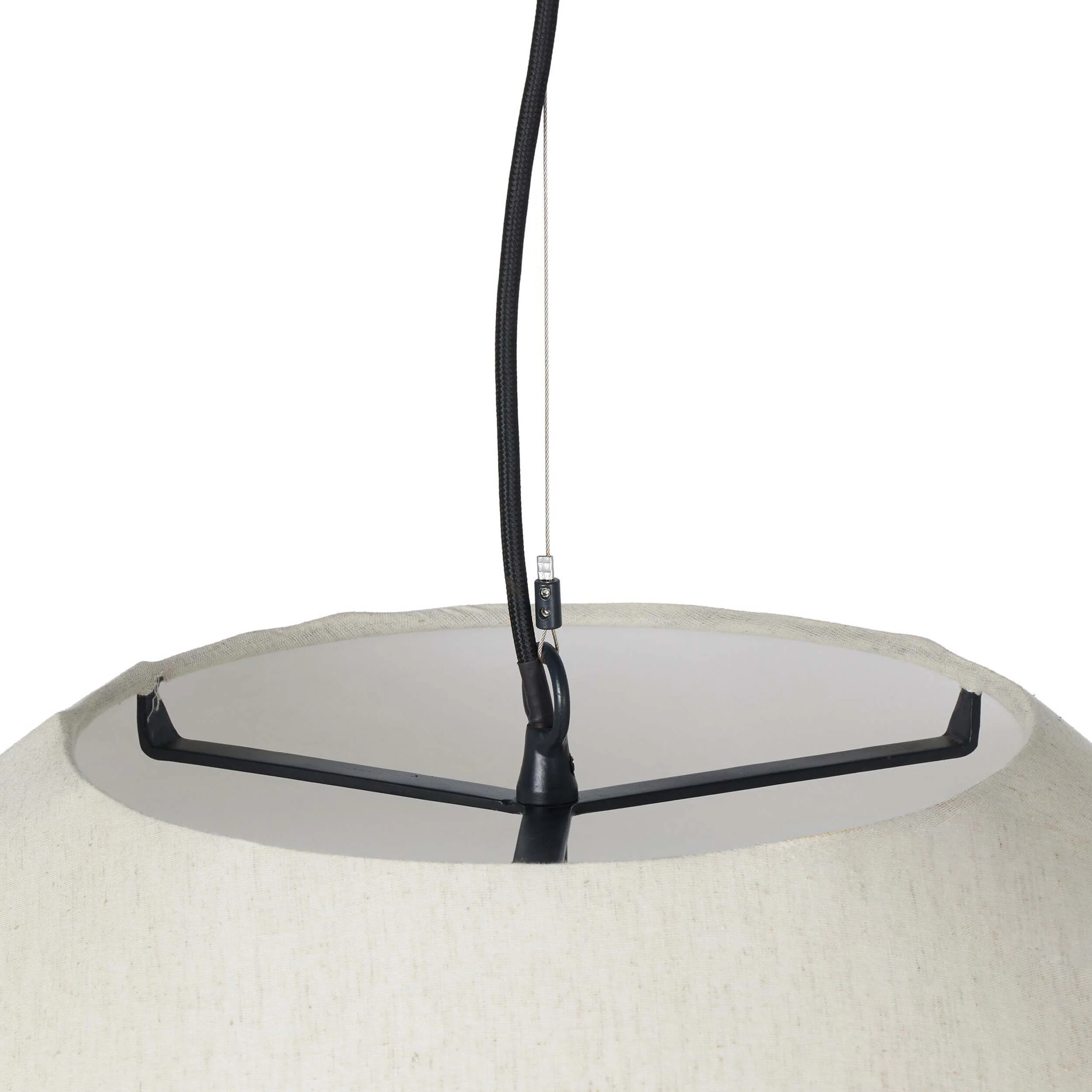 Mccarthy Pendant, Beige Linen by Four Hands - Image 3