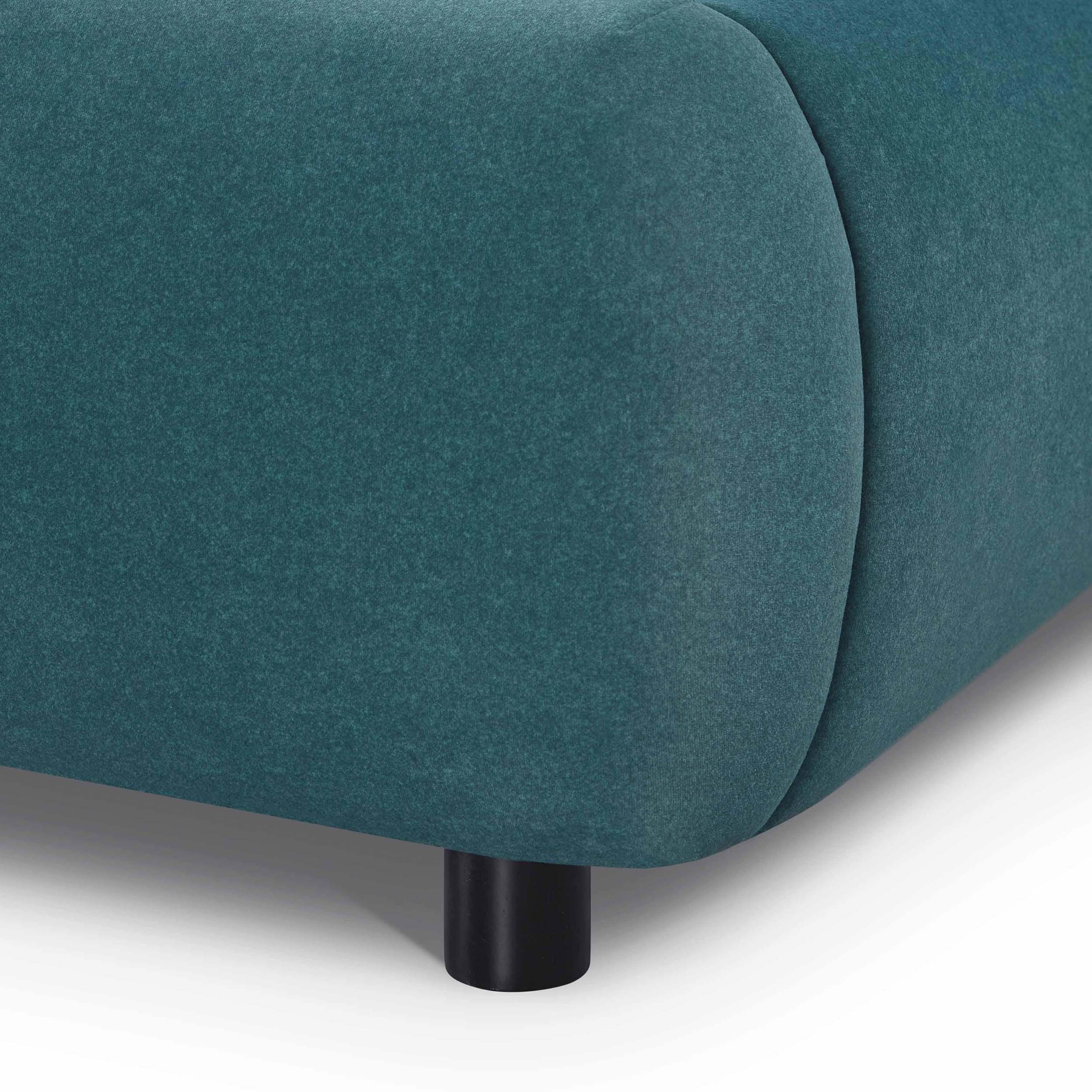 Mel Faux Mohair Velvet Bed, Teal - Image 7