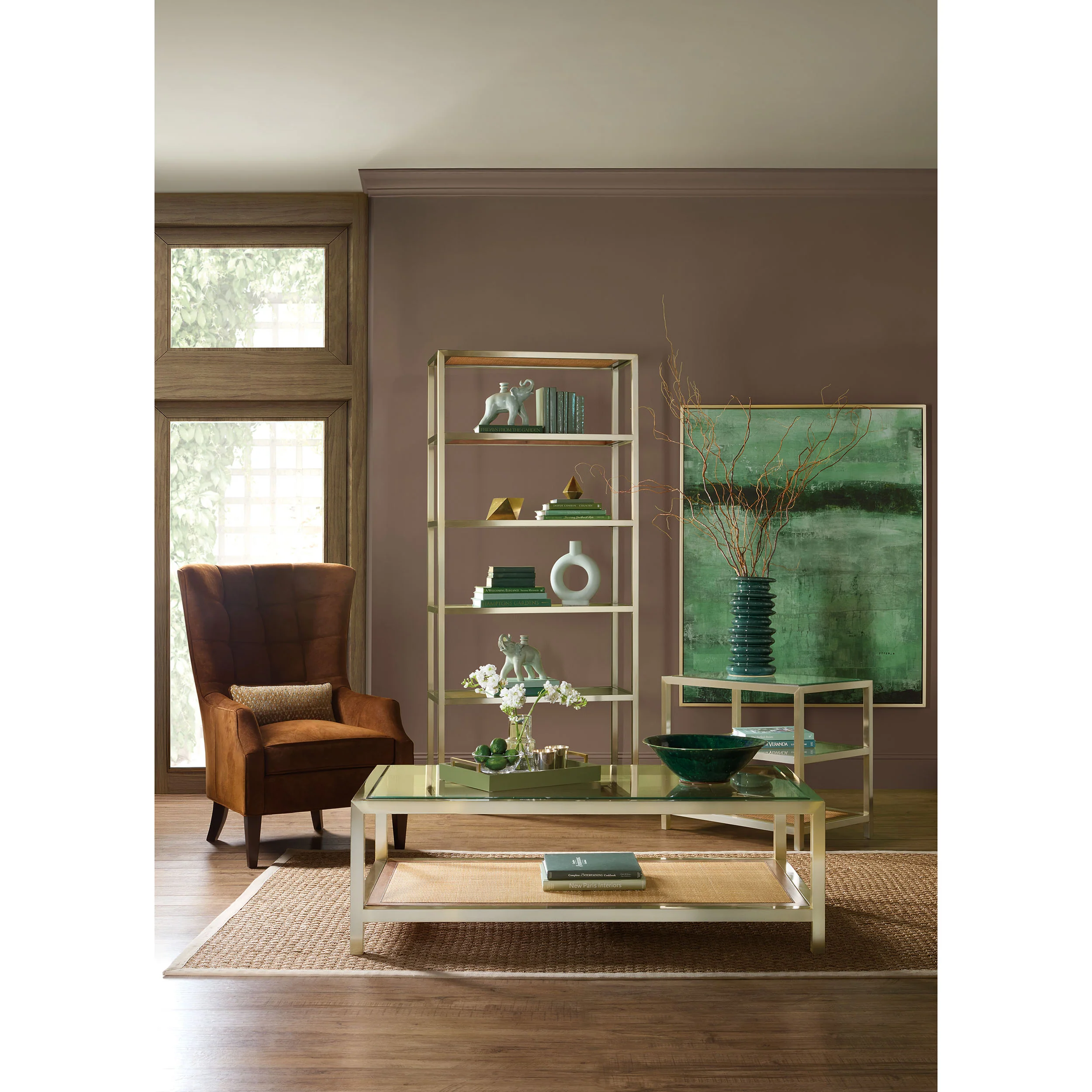 Melange End Table, Silvery Champagne - Image 4