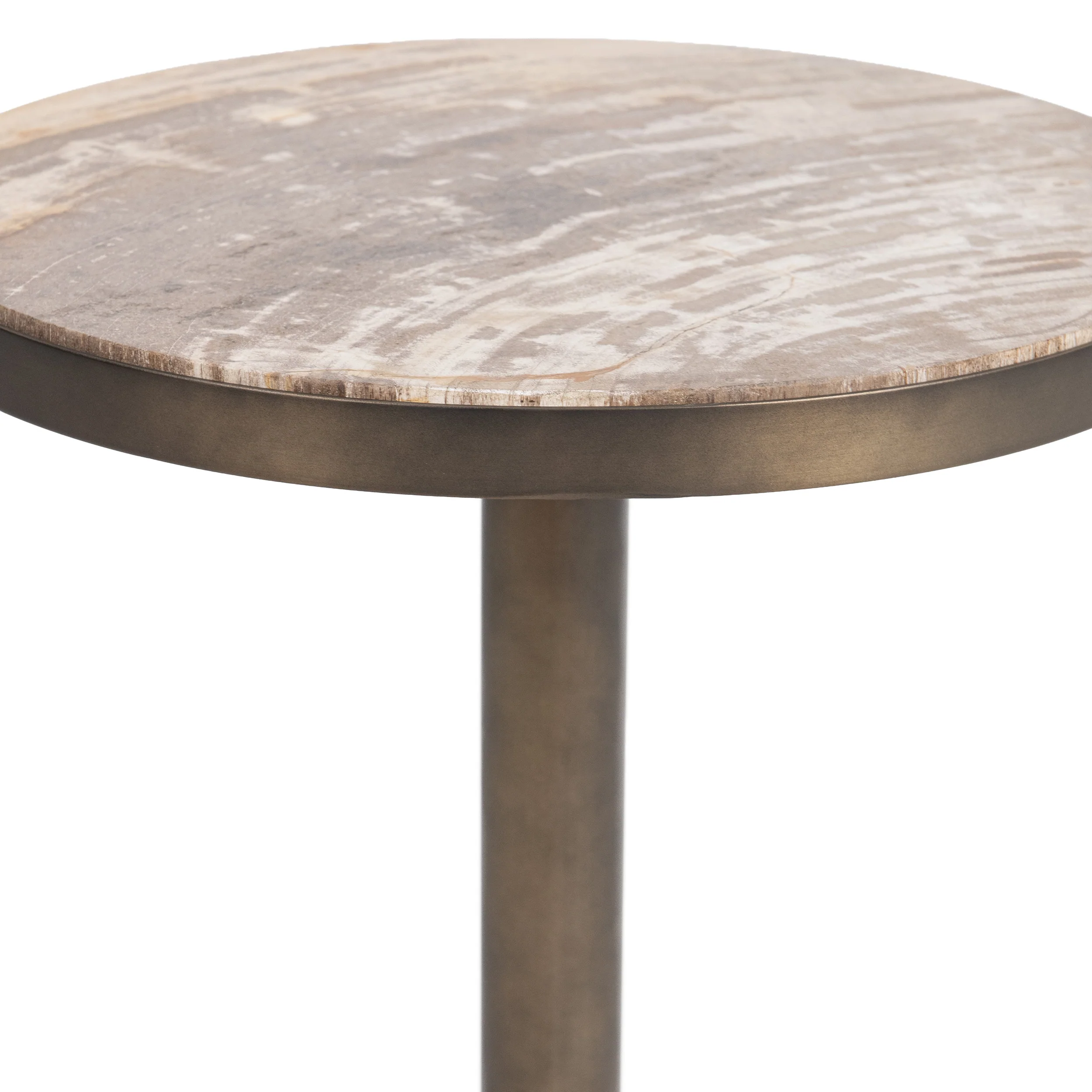 Melia Round Accent Table, Sepia Vein - Image 4