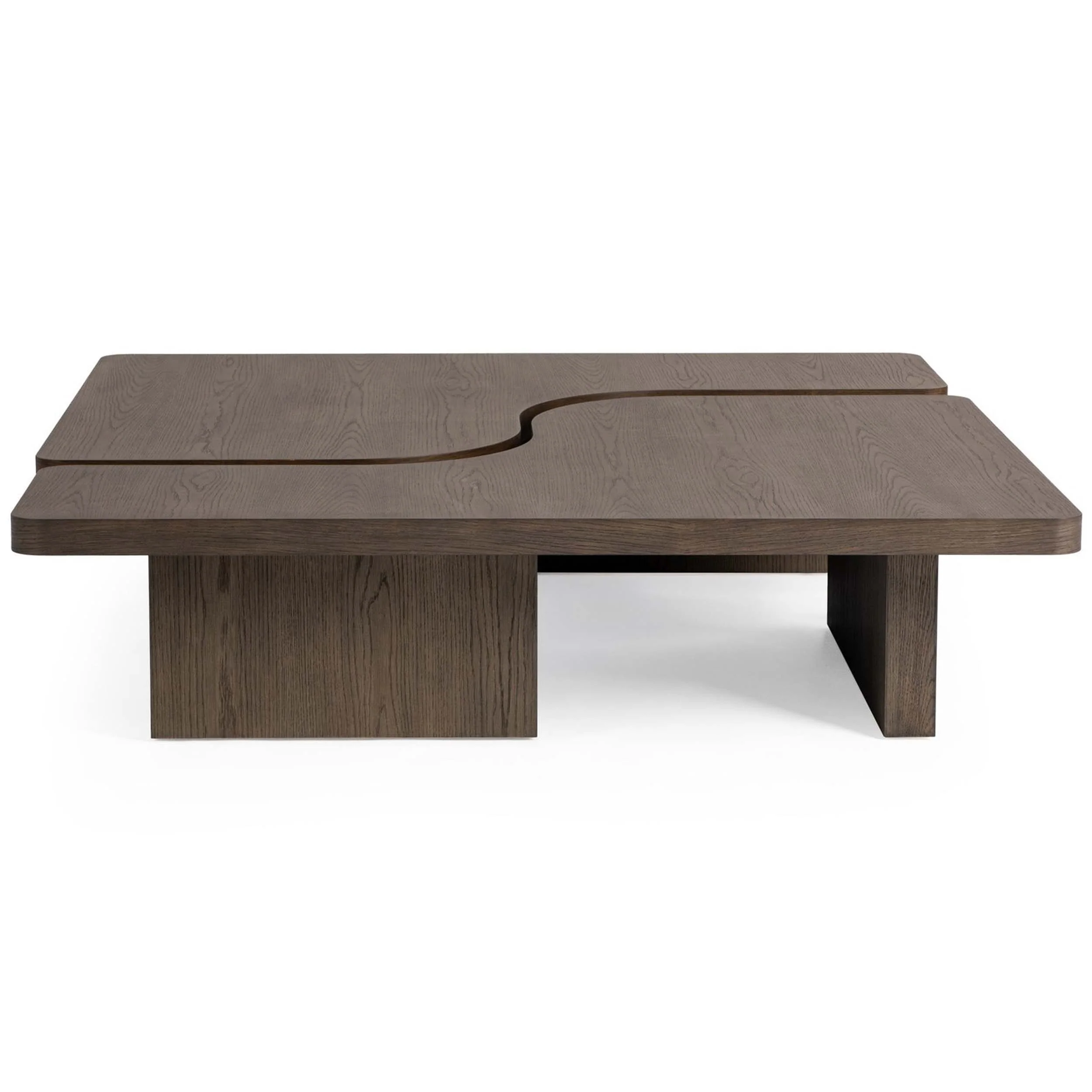 Melina 2 Piece Square Coffee Table, Havanna Brown - Image 2