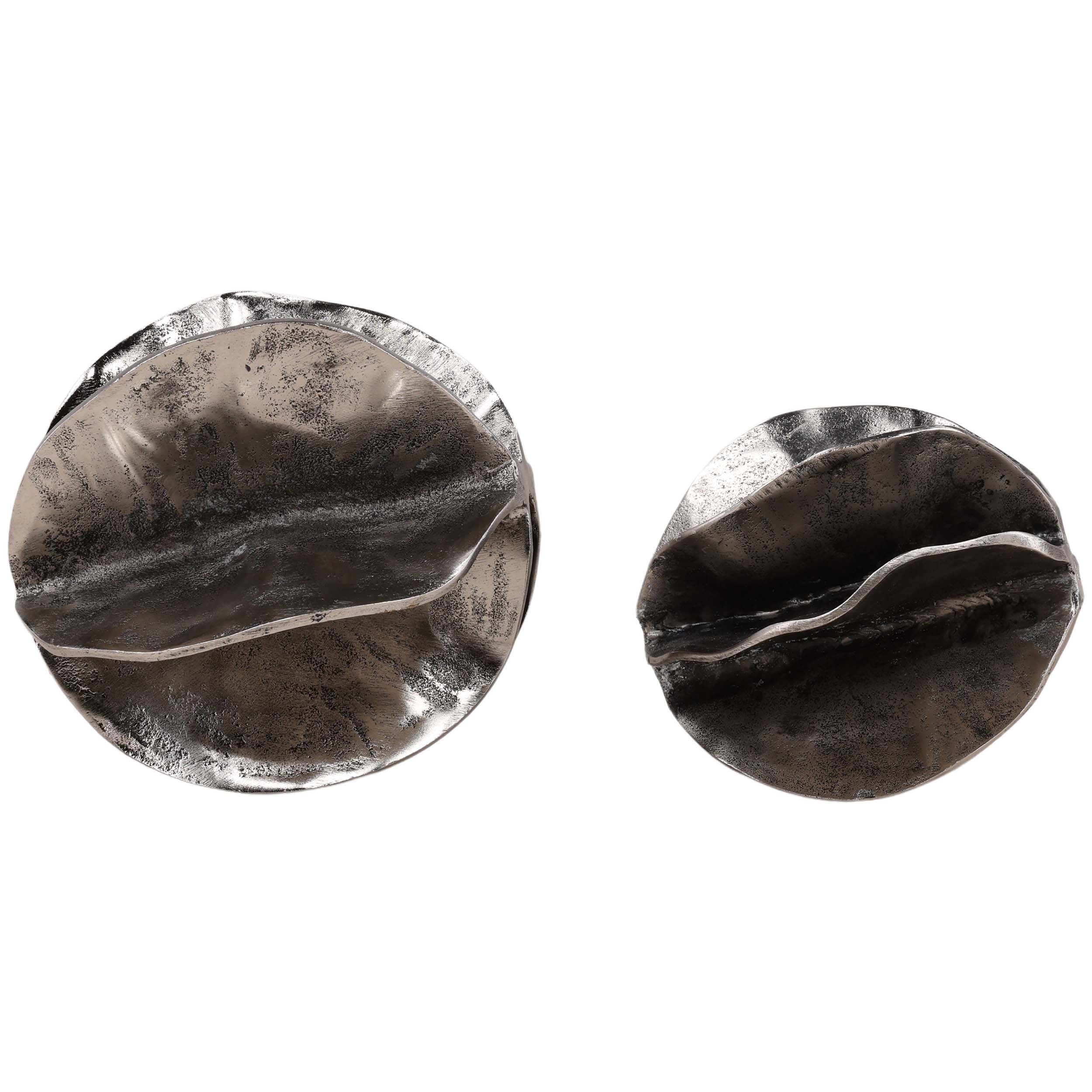 Melisandre Sculptures, Antique Nickel, Set of 2 - Image 3