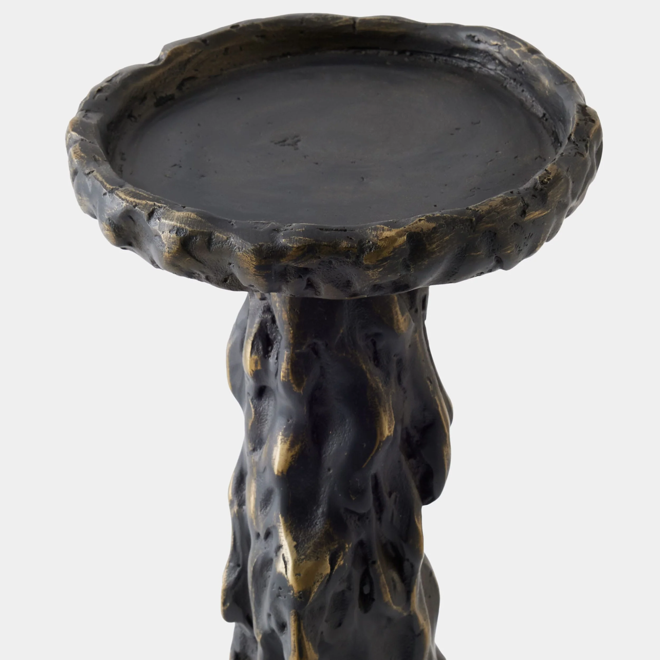 Melting Pillar Candle Holder, Black - Image 2