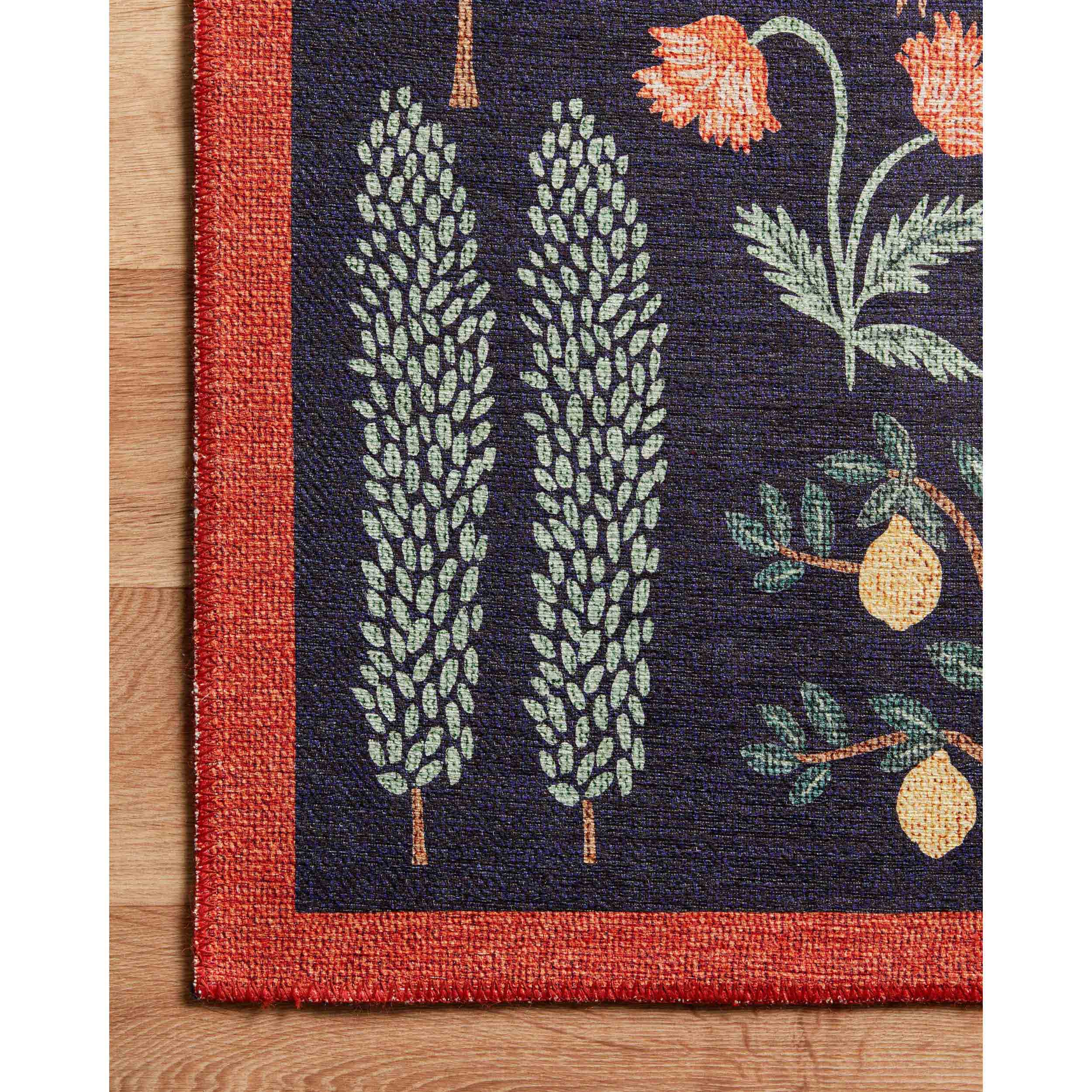 Rifle Paper Co. x Loloi Rug Menagerie MEN-01, Black - Image 2