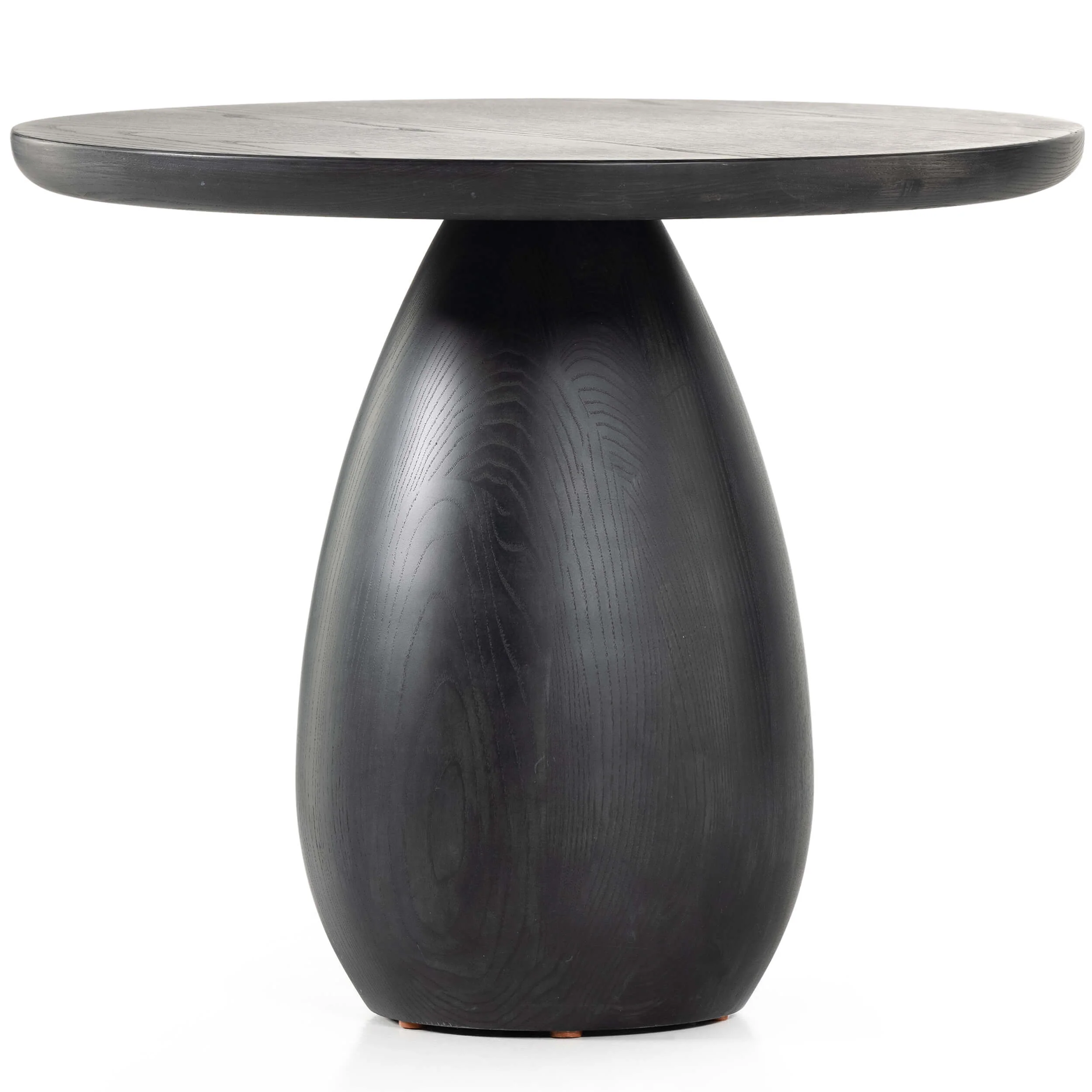 Merla Wood End Table, Black Wash Ash by Four Hands