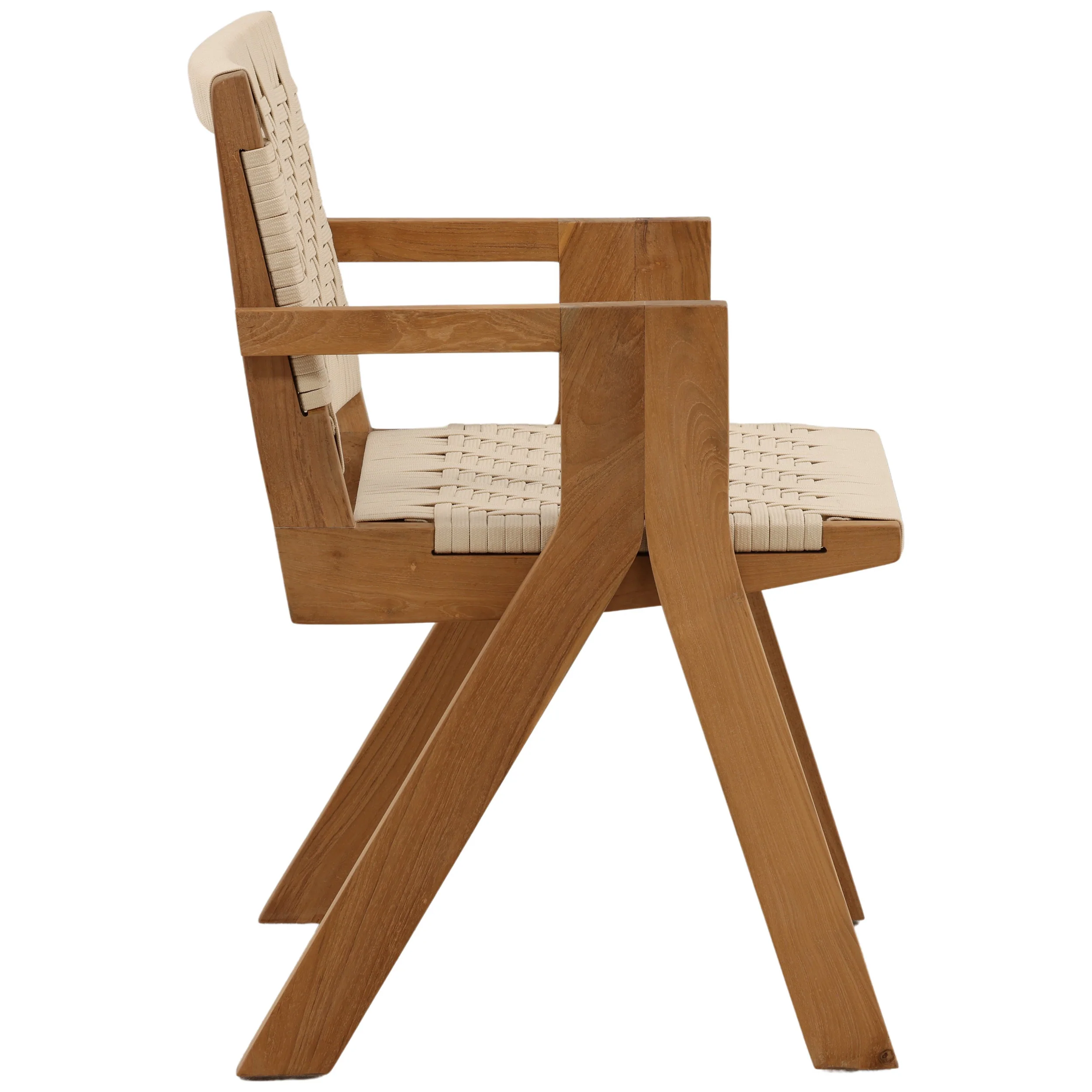 Mesa Outdoor Dining Chair, Cream , Set of 2 - Image 3
