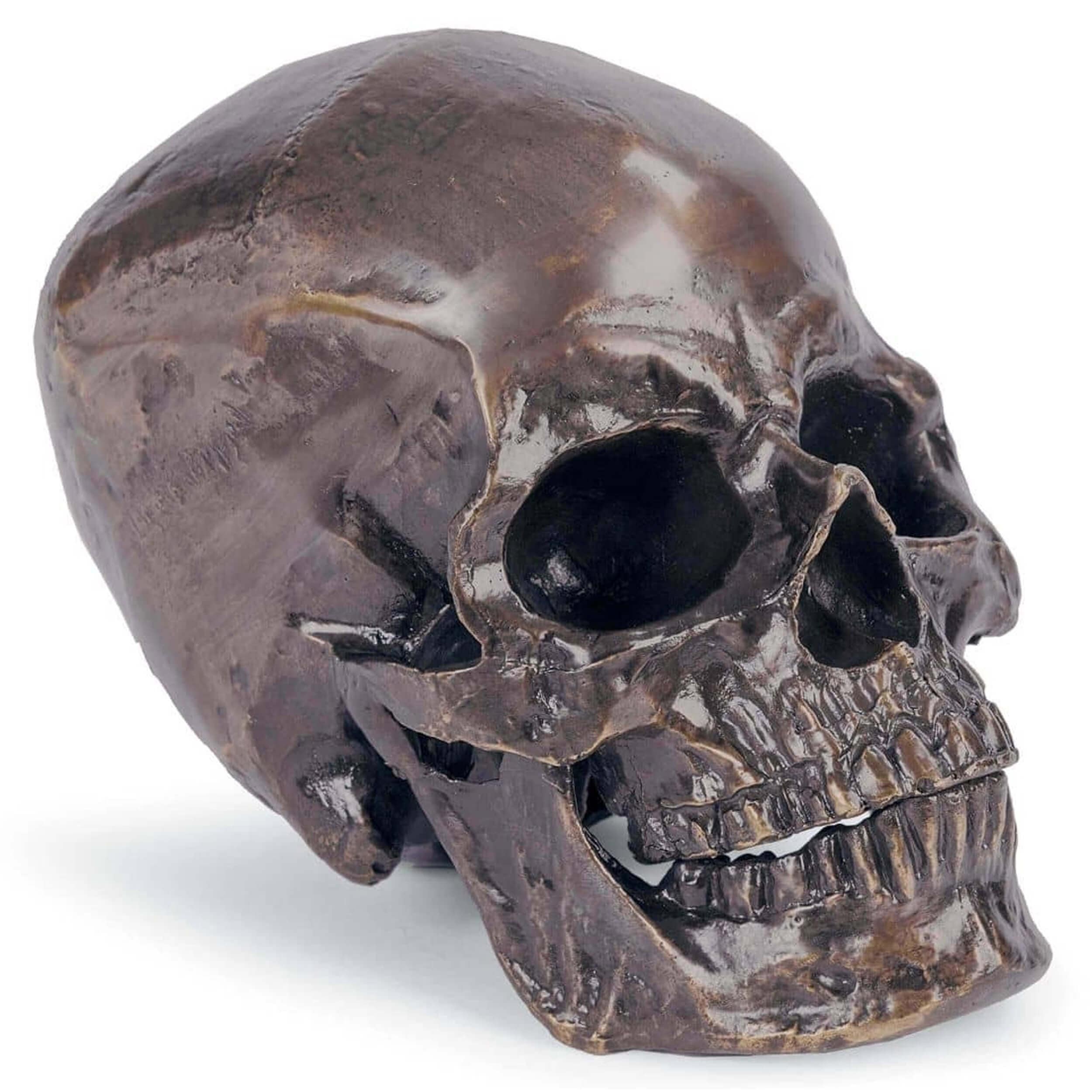 Metal Skull, Antique Bronze