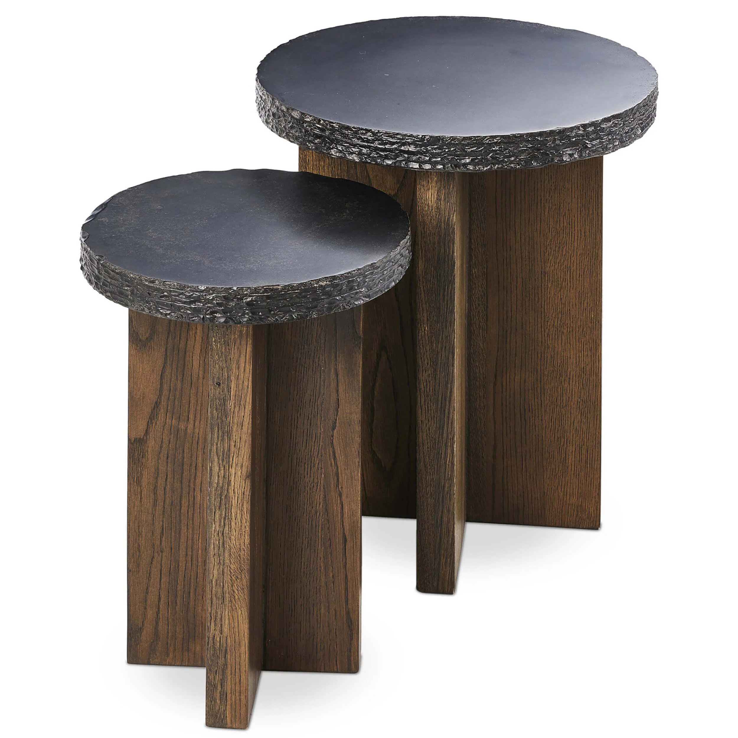 Mezes Nesting End Table, Natural by Four Hands