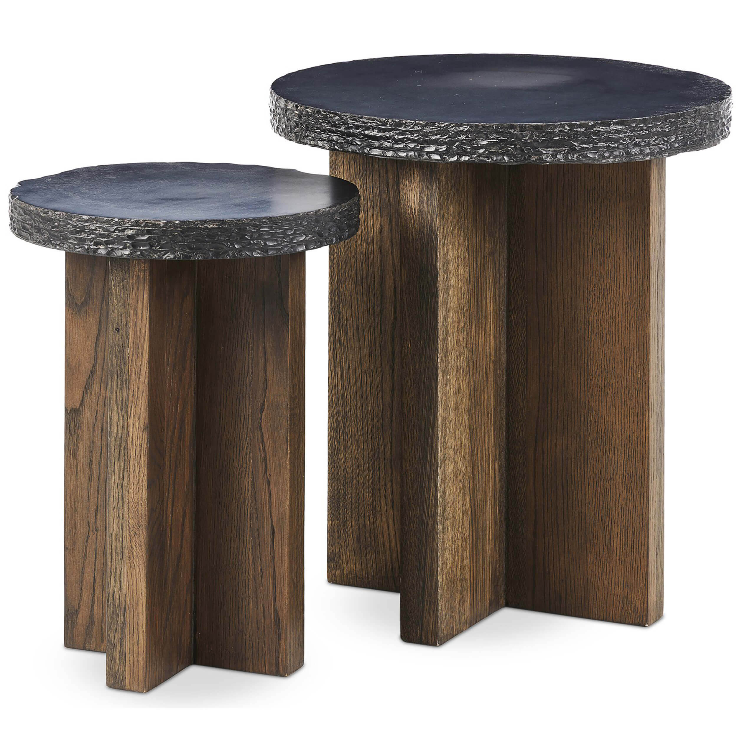 Mezes Nesting End Table, Natural by Four Hands - Image 2