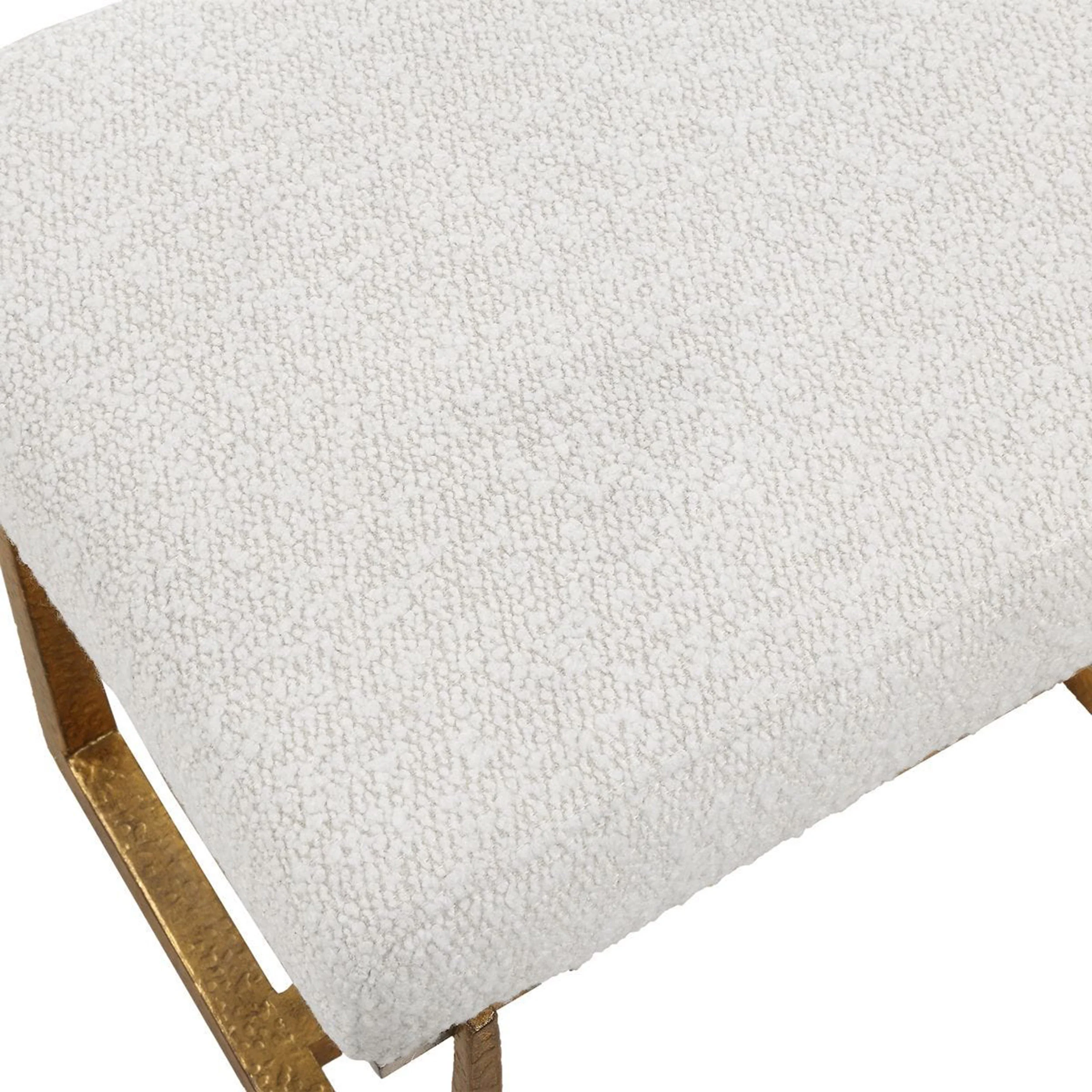 Midas Small Bench, Gold - Image 4