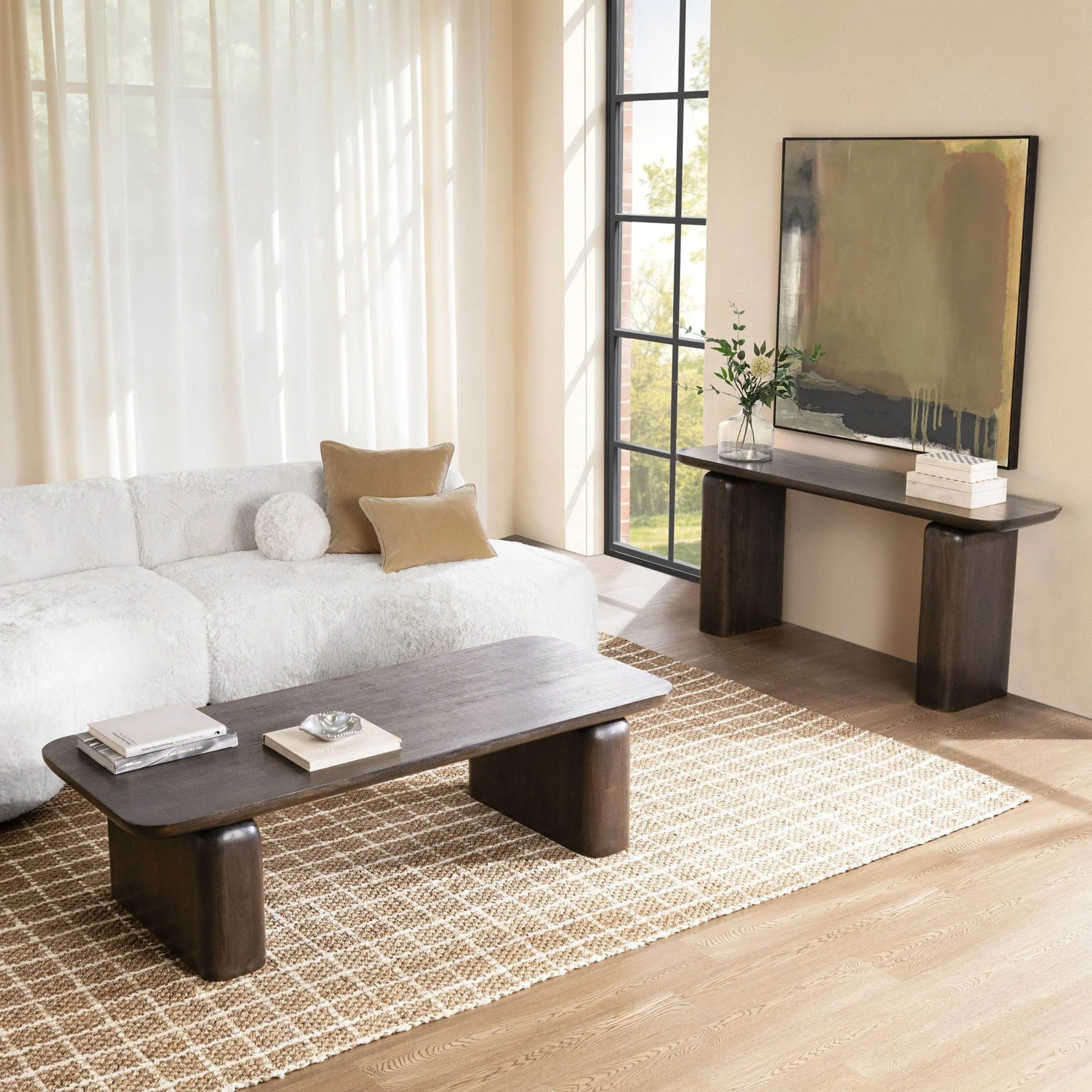 Milan Console Table,Truffle Roast - Image 6