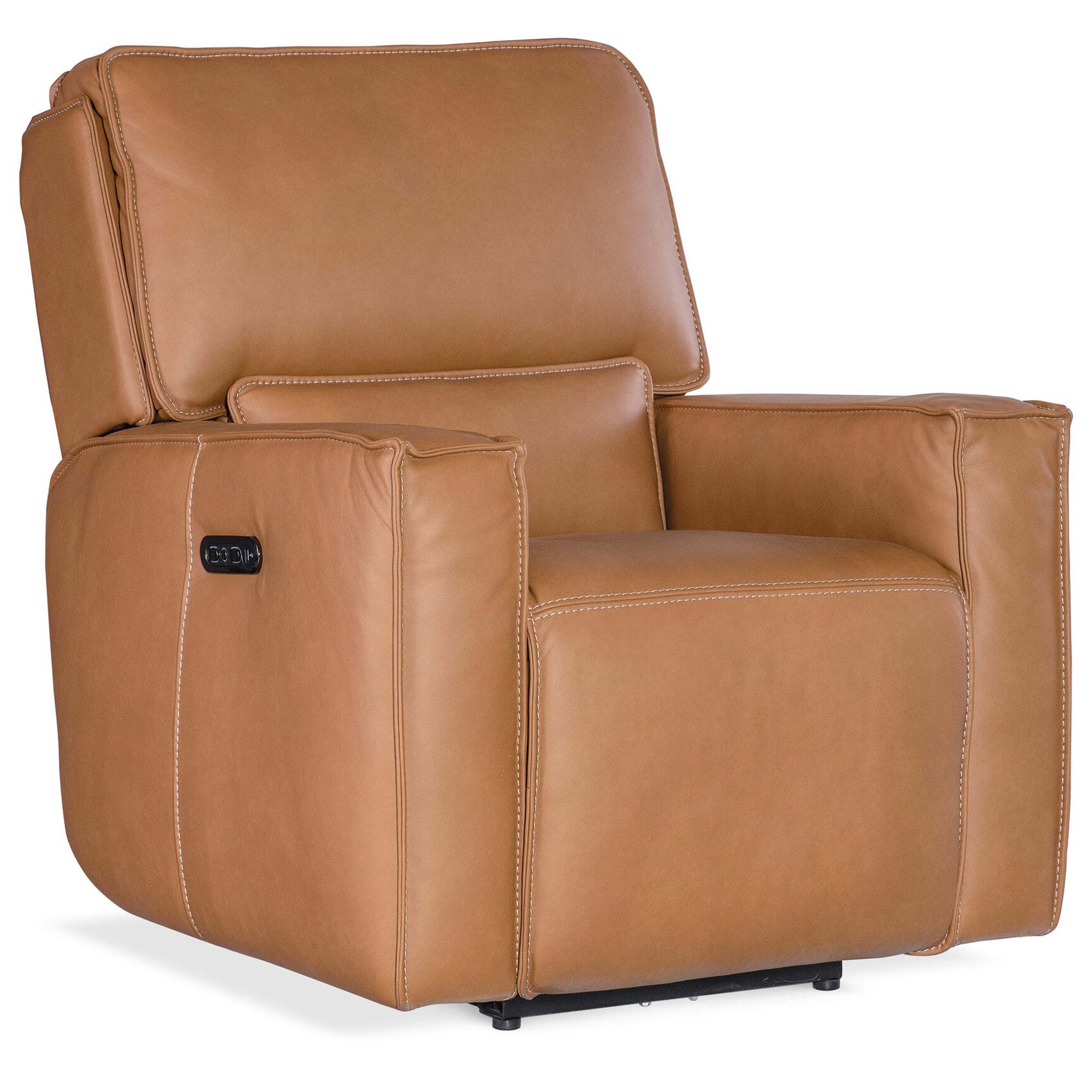 Miles Leather Zero Gravity Power Recliner, Oslo Antelope
