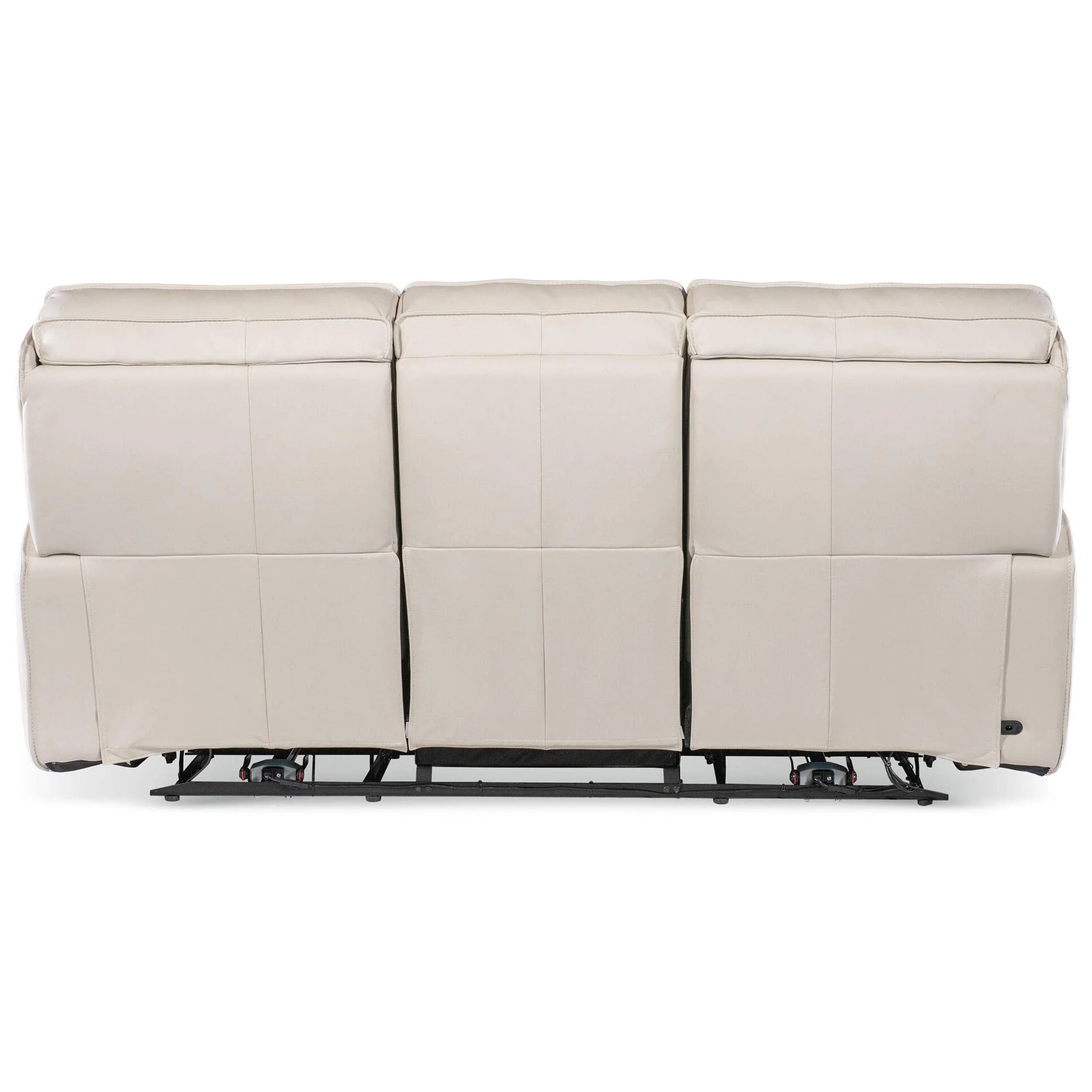 Miles Leather Zero Gravity Power Sofa, Oslo Pebble - Image 4