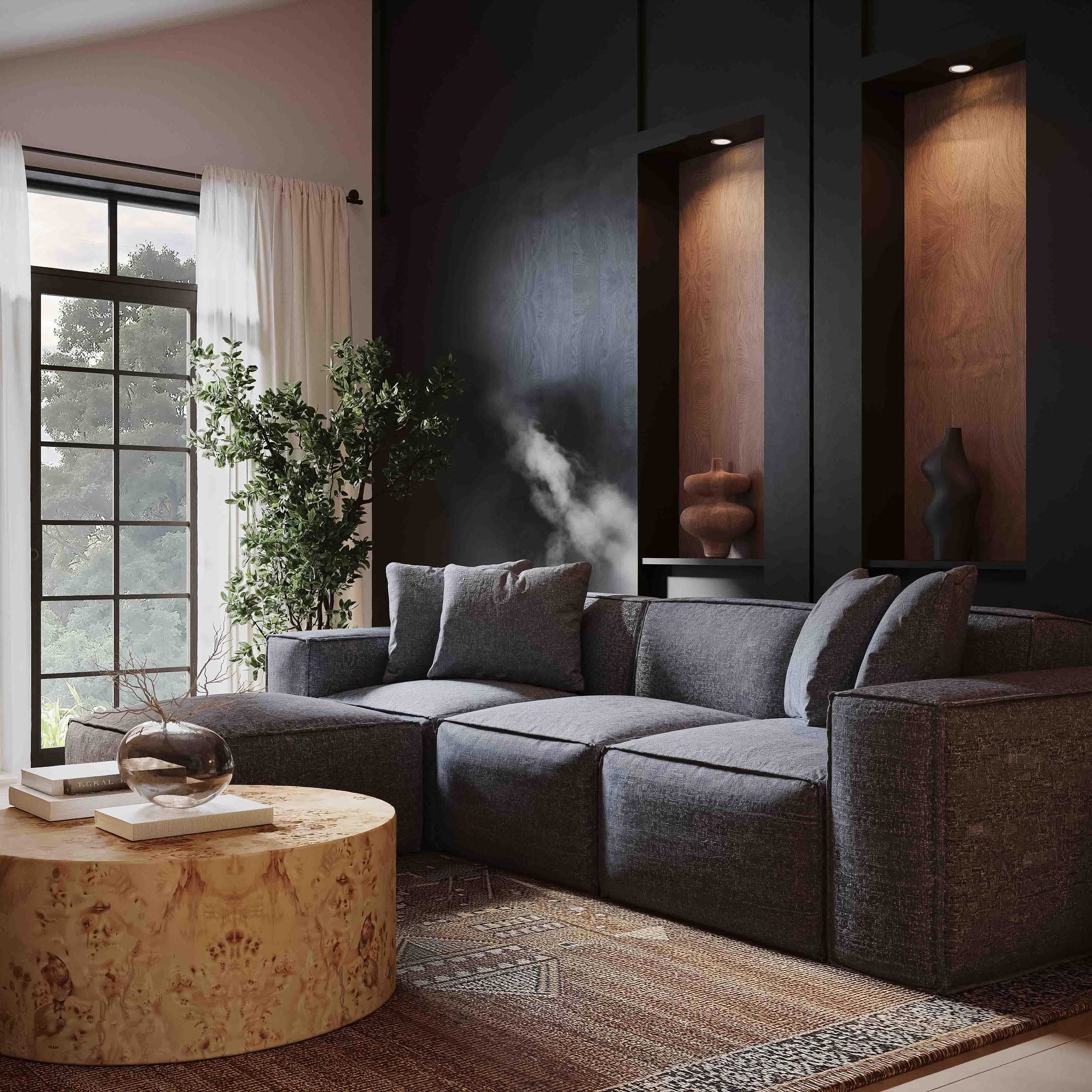 Mindy Sofa, Charcoal - Image 5