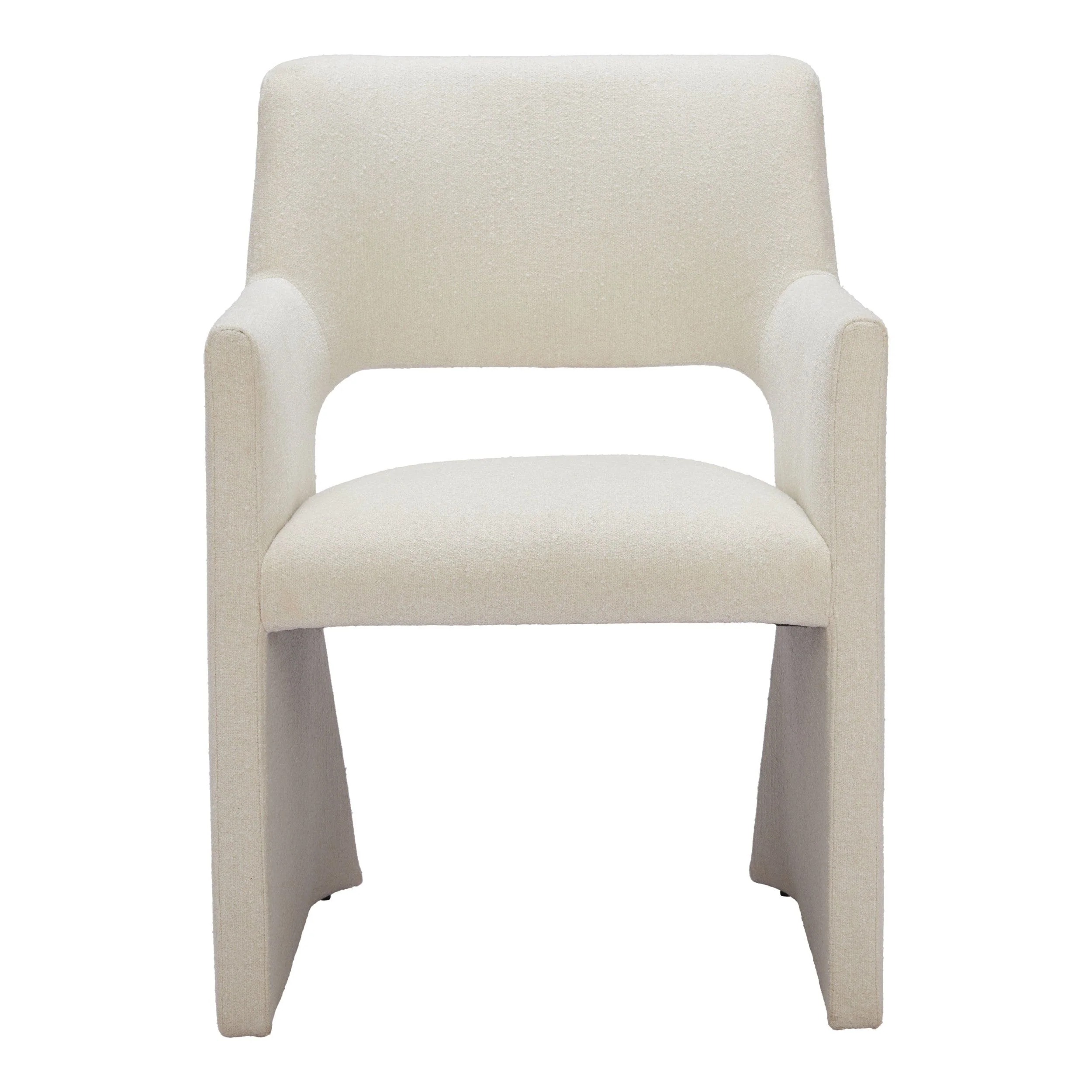Minet Dining Chair Linen, White - Image 2