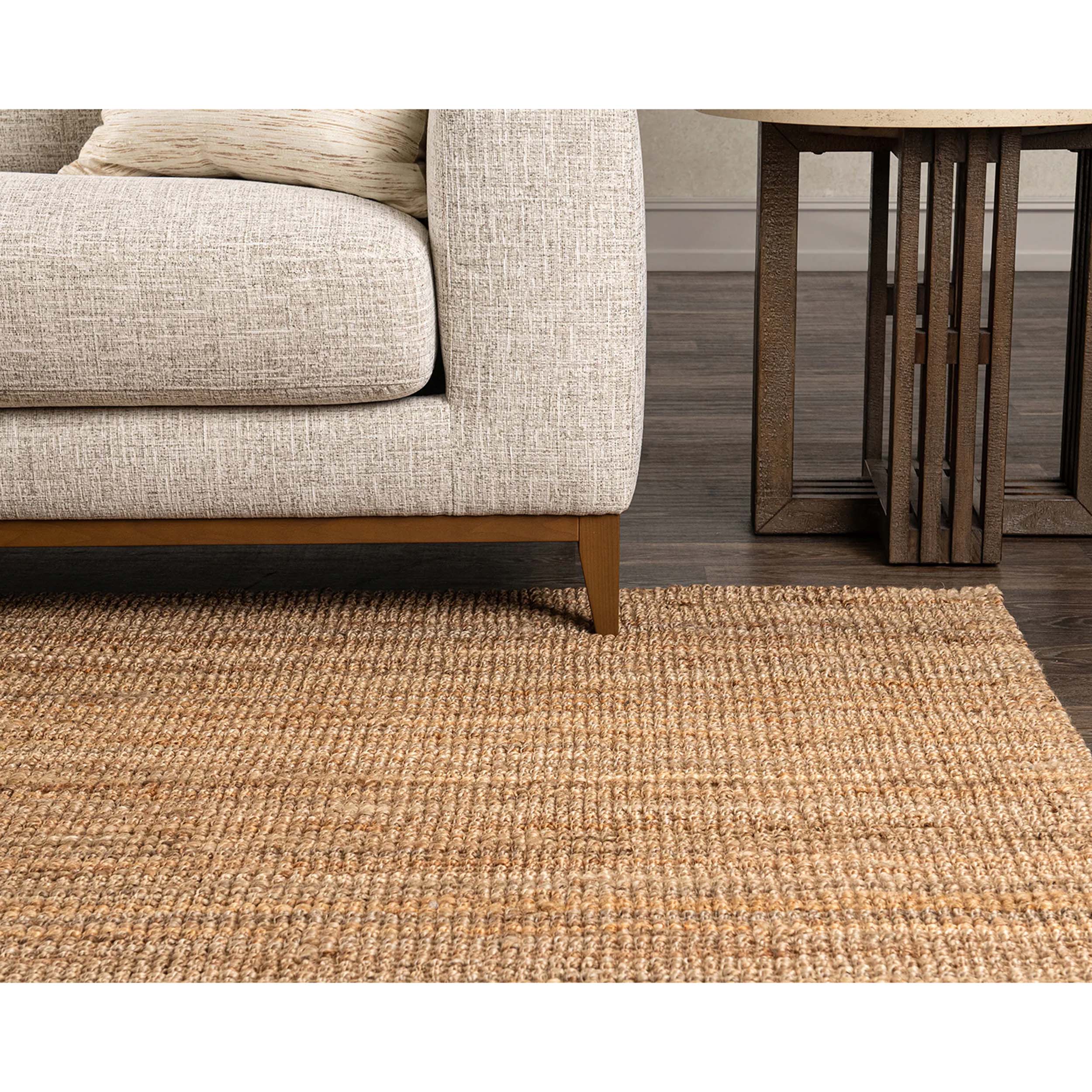 Mini Boucle Rug, Natural - Image 5