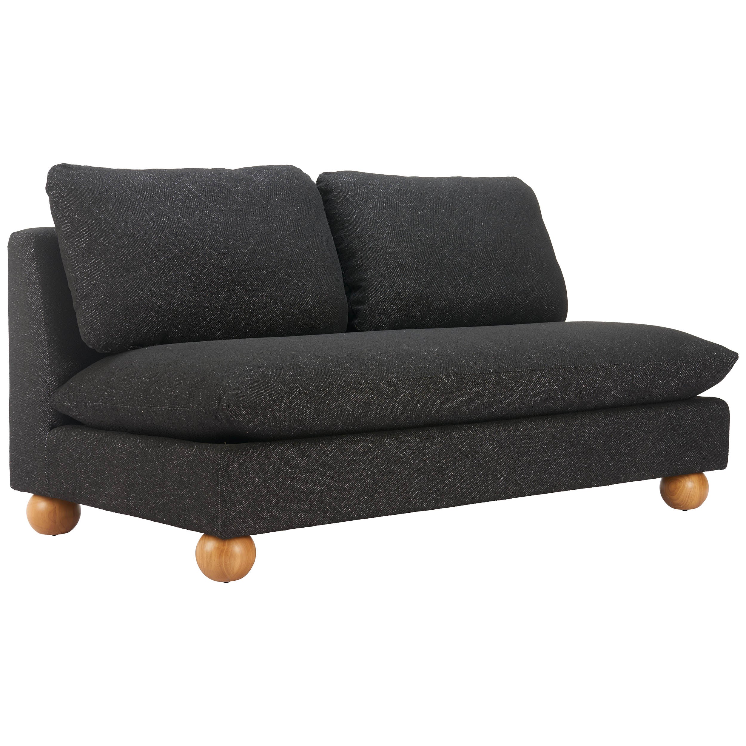Minze Loveseat, Black - Image 2