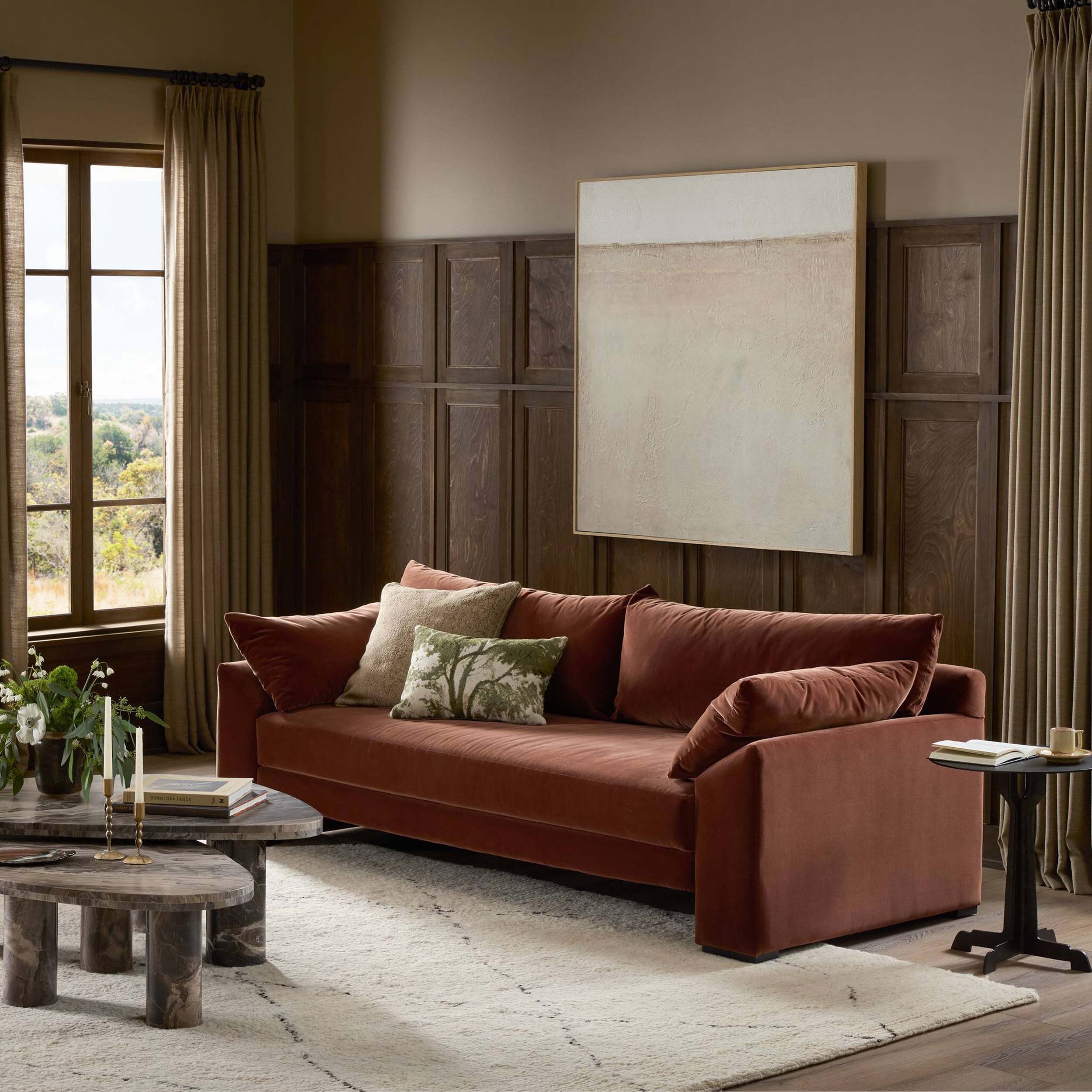Mirella Sofa, Surrey Auburn by Four Hands - Image 7
