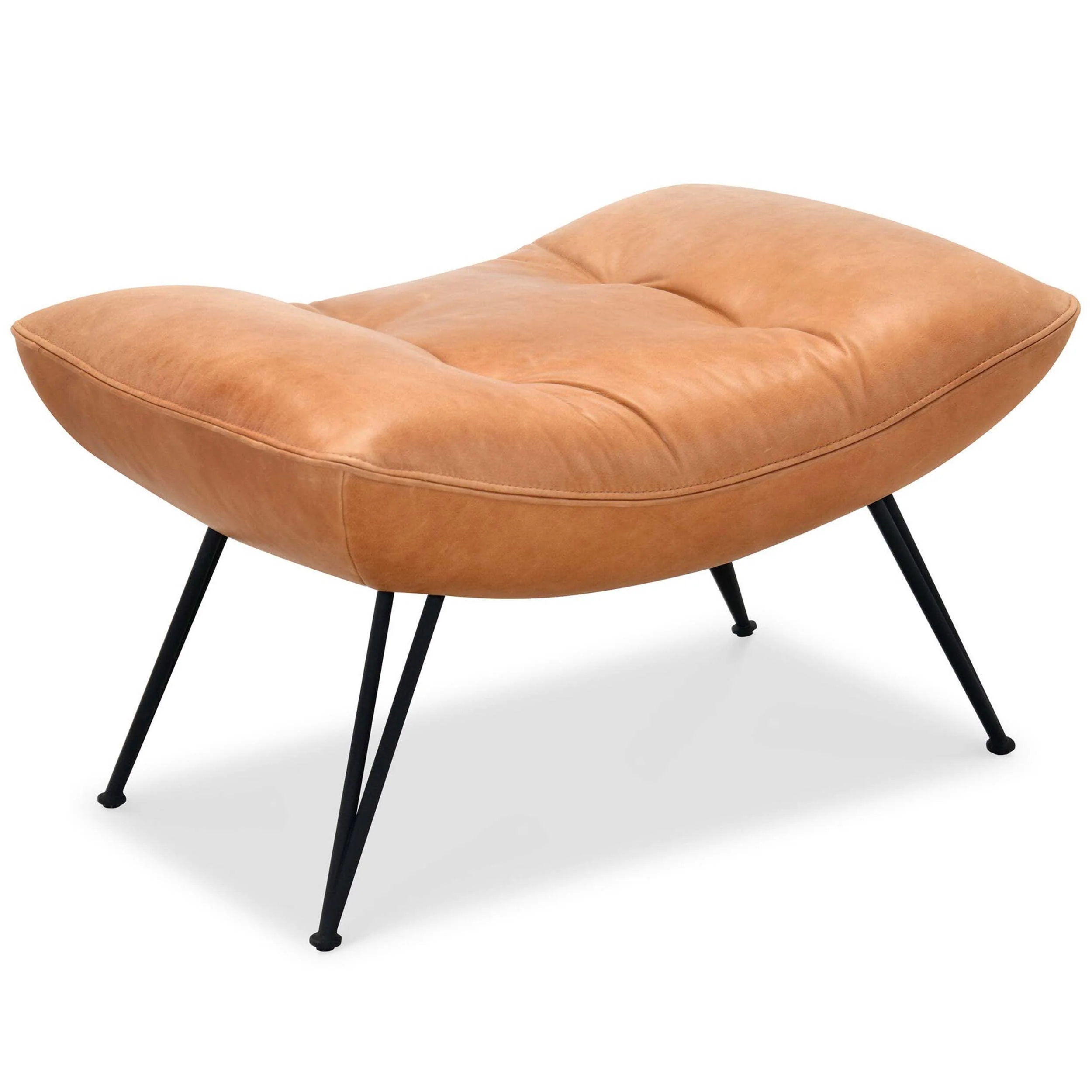 Kayne Leather Ottoman, Saddlebag Coin