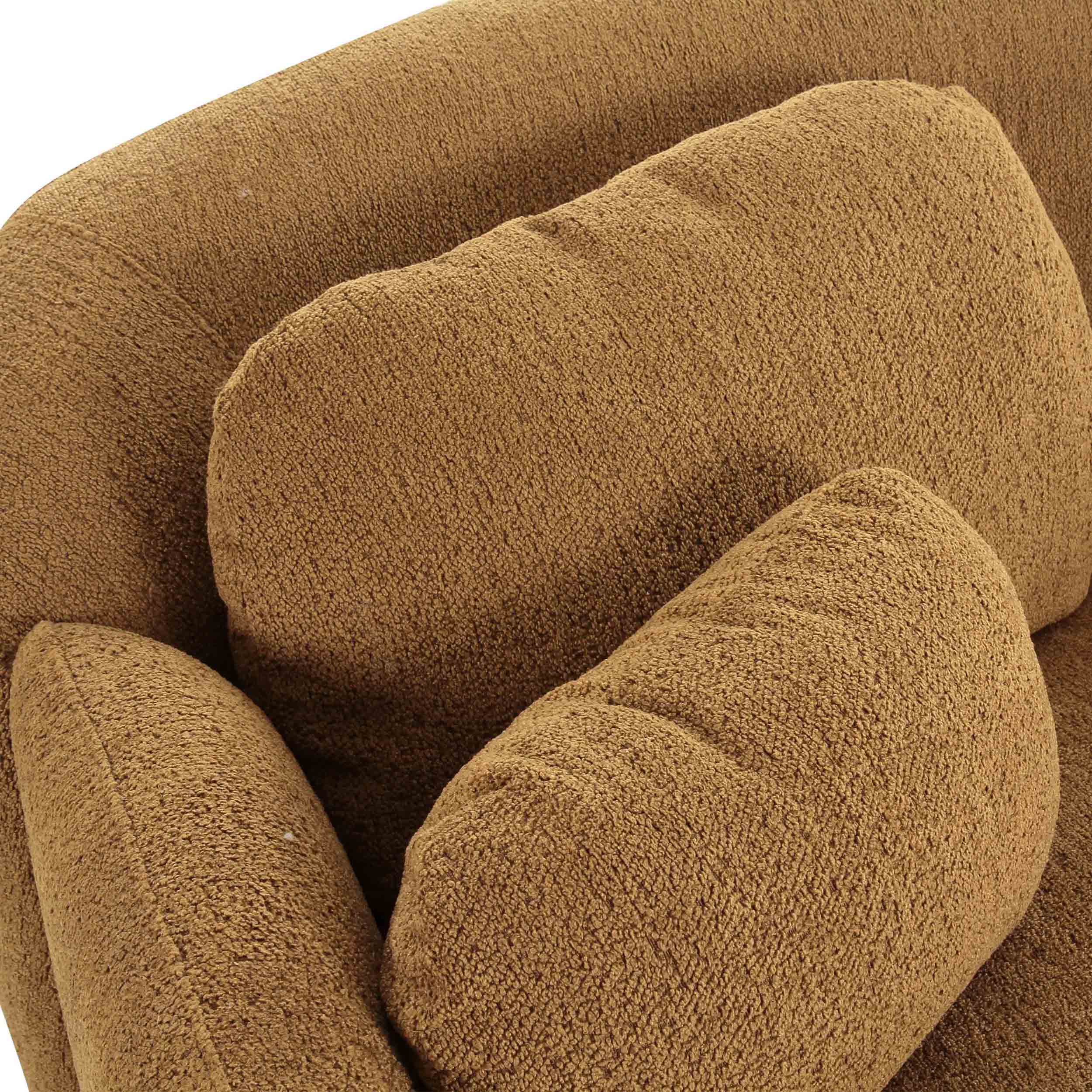 Misty Boucle Sofa, Brown - Image 3