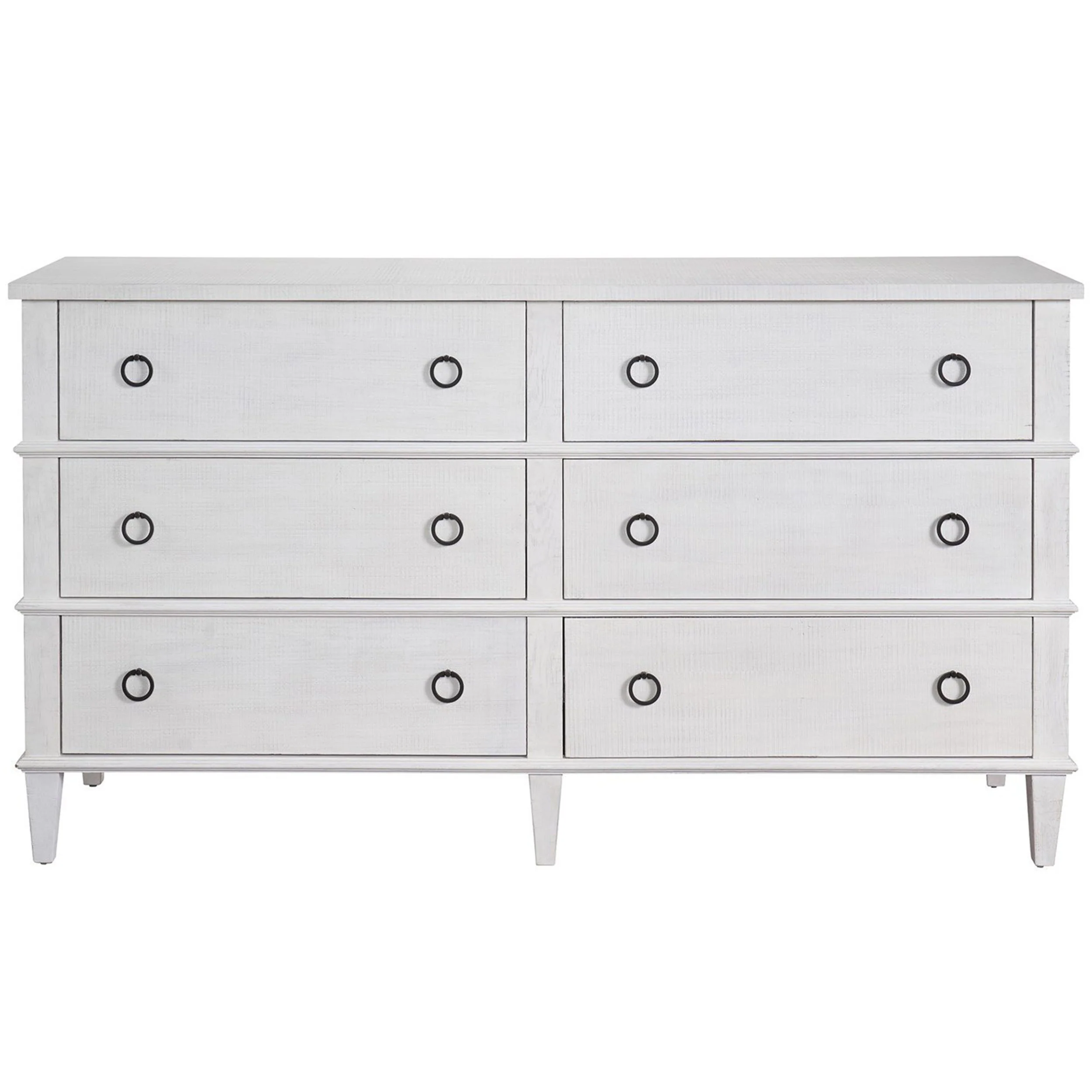 Modern Farmhouse 6 Drawer Dresser, Rustic Oak - Image 2