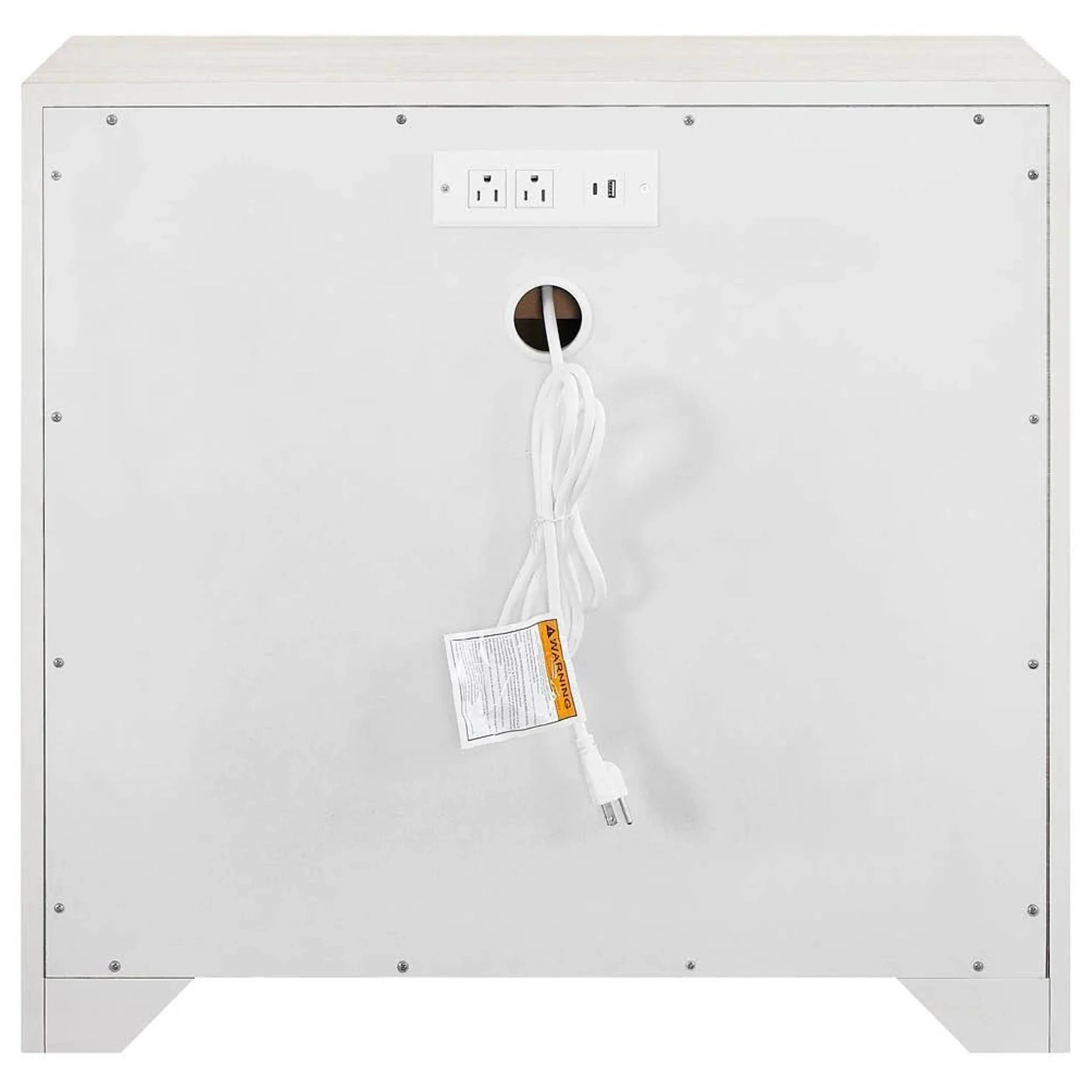 Modern 3 Drawer Nightstand, Mist - Image 3