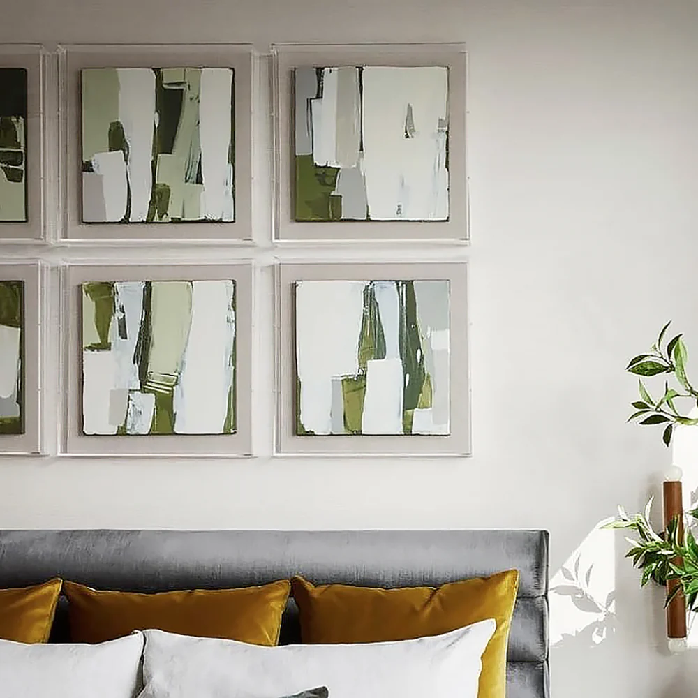 Modern Acrylic Shadowbox with Linen Canvas 2" Depth | UV Grade - Image 38