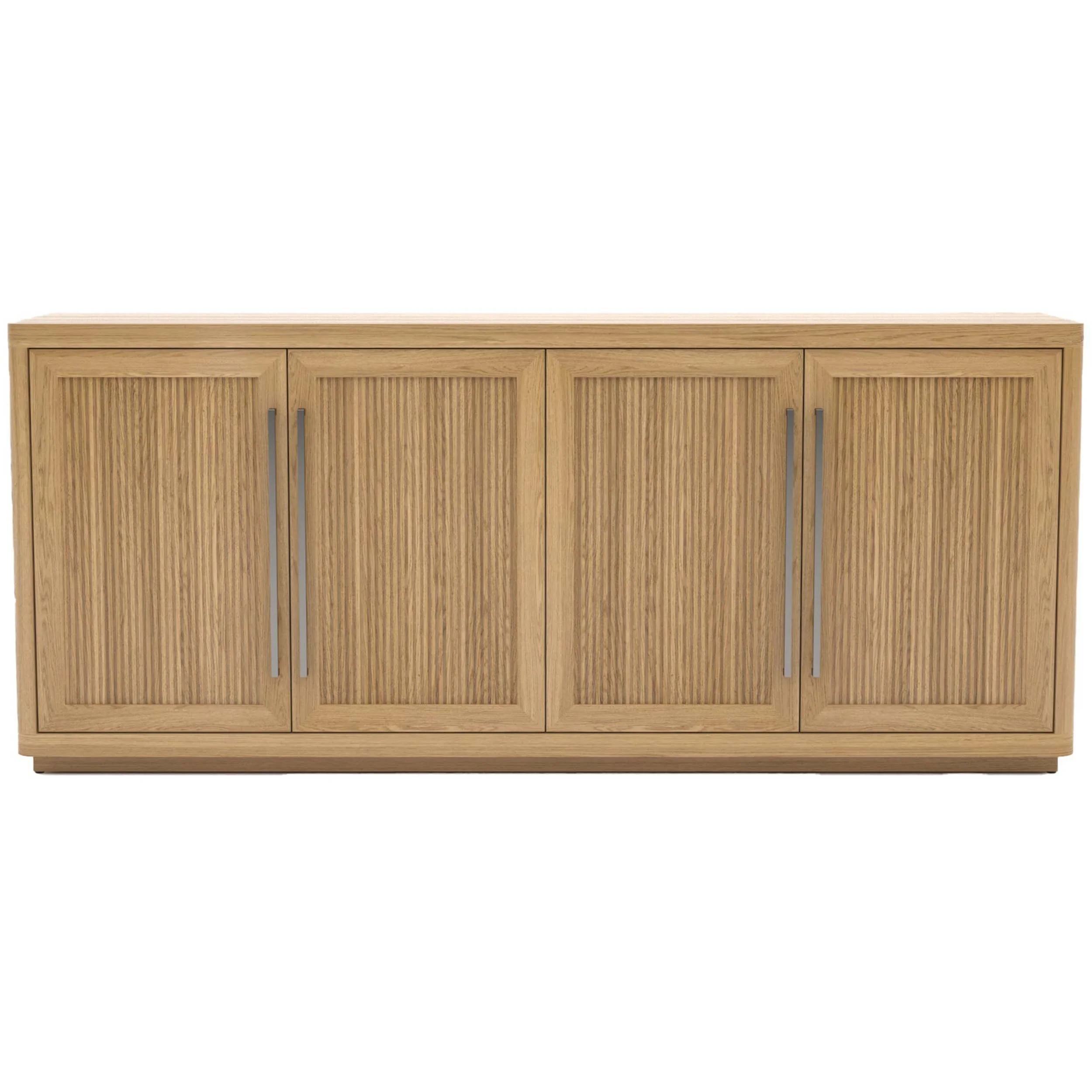 Modern Media Credenza, Natural - Image 2