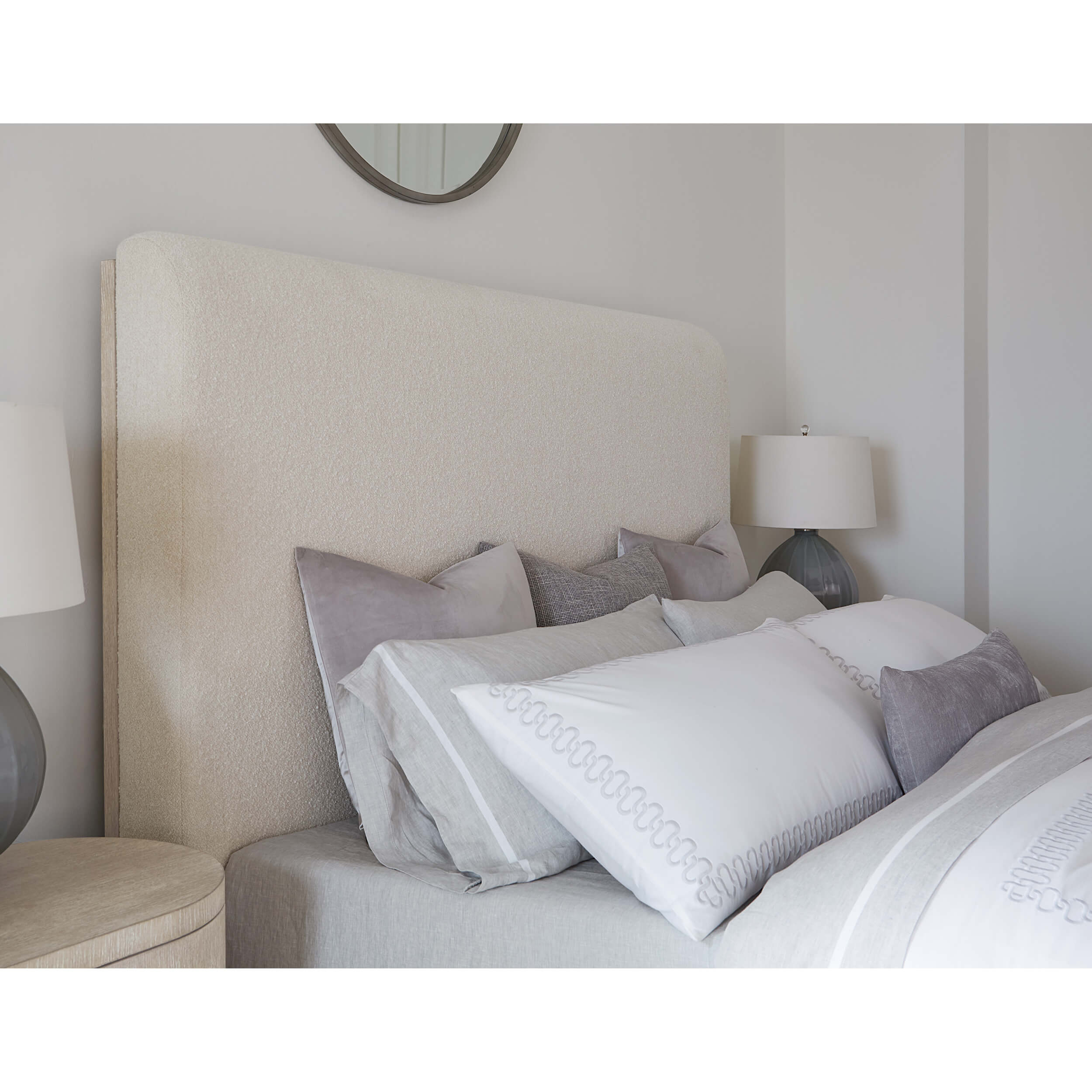 Modern Mood Upholstered Panel Bed, Inverness Natural/Diamond - Image 3