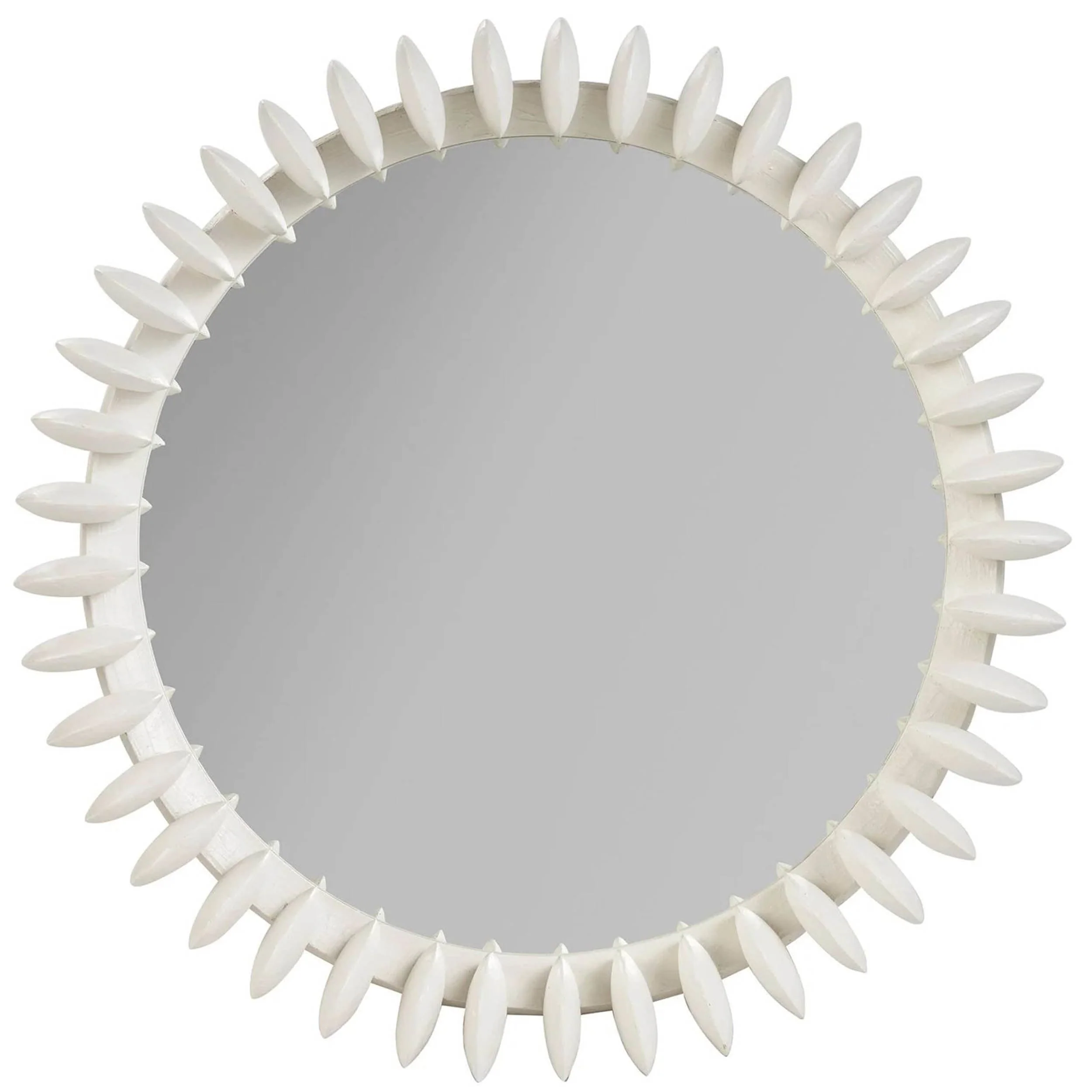 Modern Soltice Mirror, White
