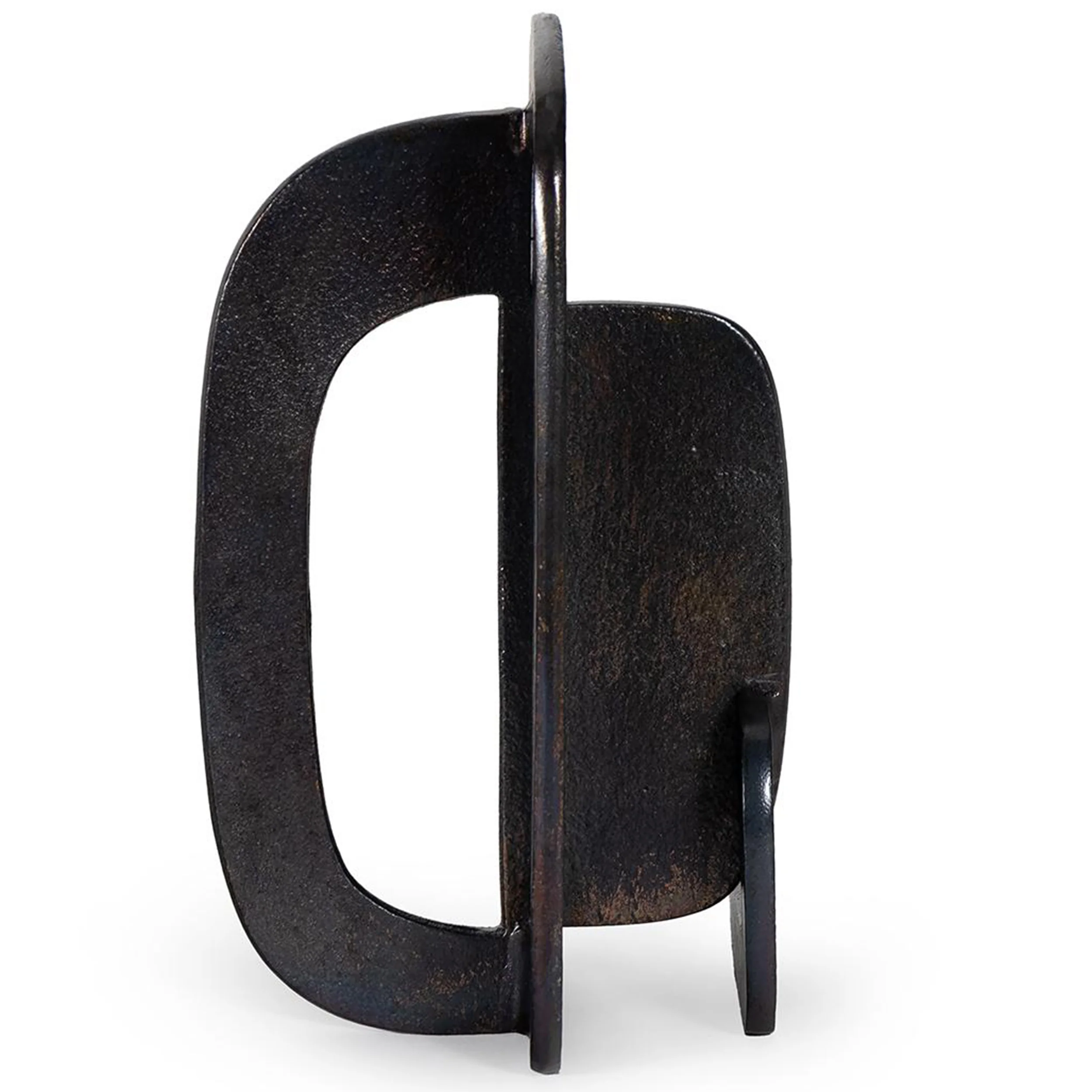 Modernist Tall Sculpture, Blacken Zinc - Image 2