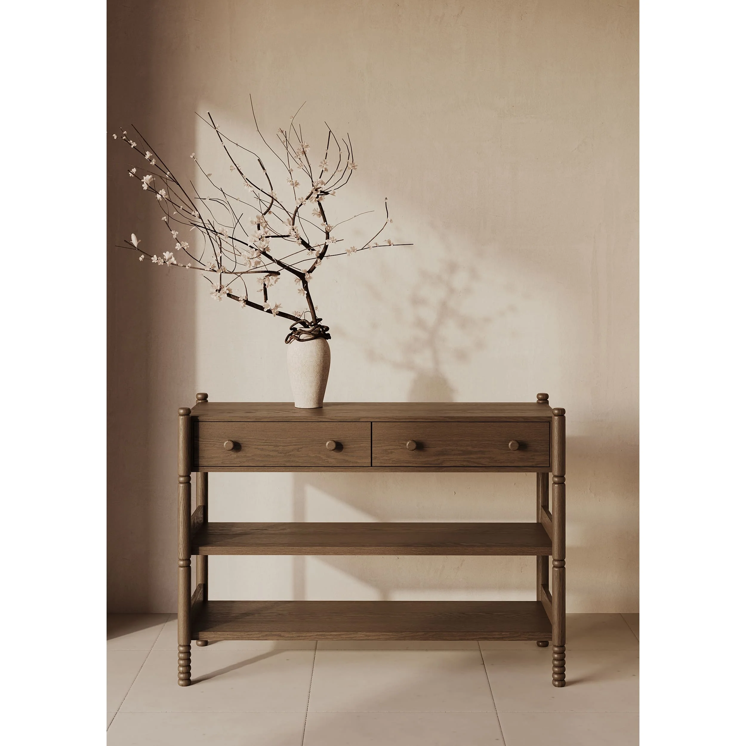 Molly Console Table, Light Walnut - Image 6