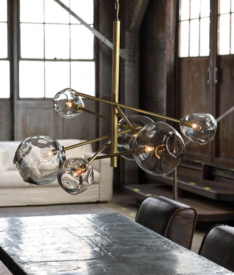 Molten Chandelier, Brass - Image 2