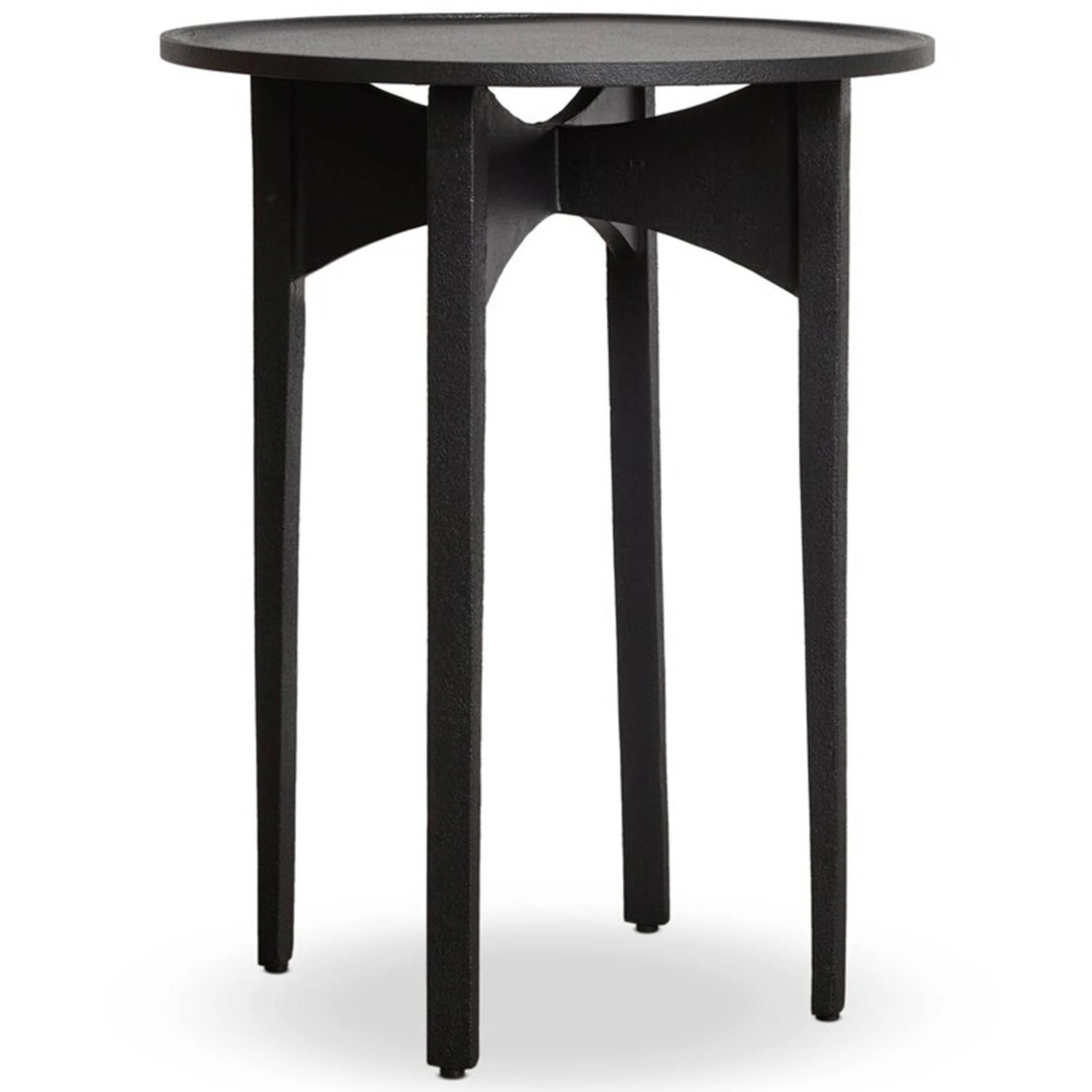 Mona End Table, Textured Iron by Four Hands
