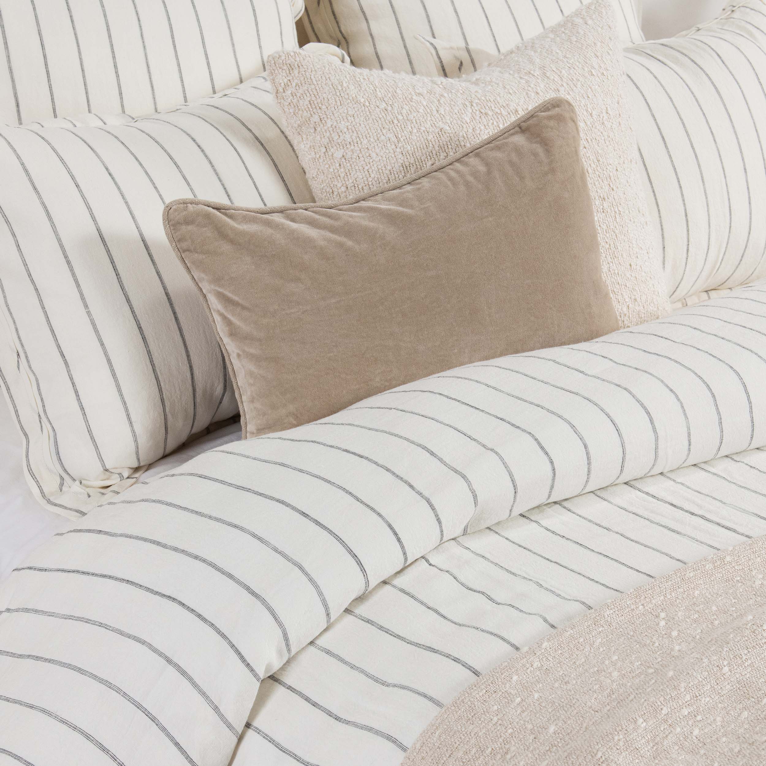 Monaco Duvet Set, Ivory - Image 2