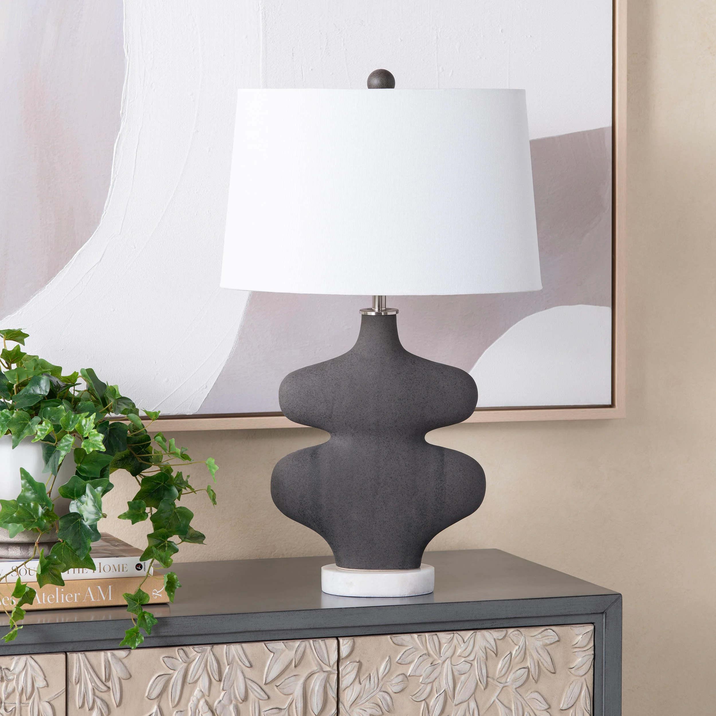 Monarch Table Lamp, Black - Image 4
